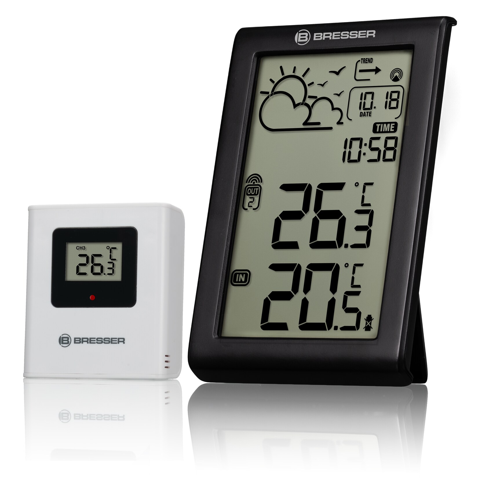 BRESSER Wetterstation Meteo Temp W mit DCF-Funksignal | 04007922079592