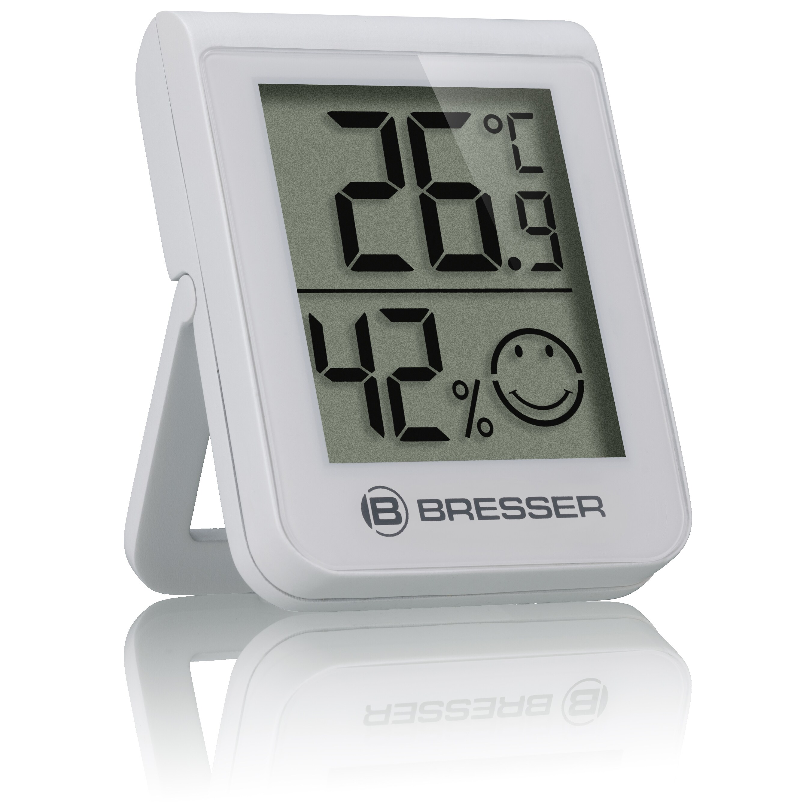 BRESSER HumiTemp Thermo-Hygro-Indikator, wei&szlig; - Bild 1