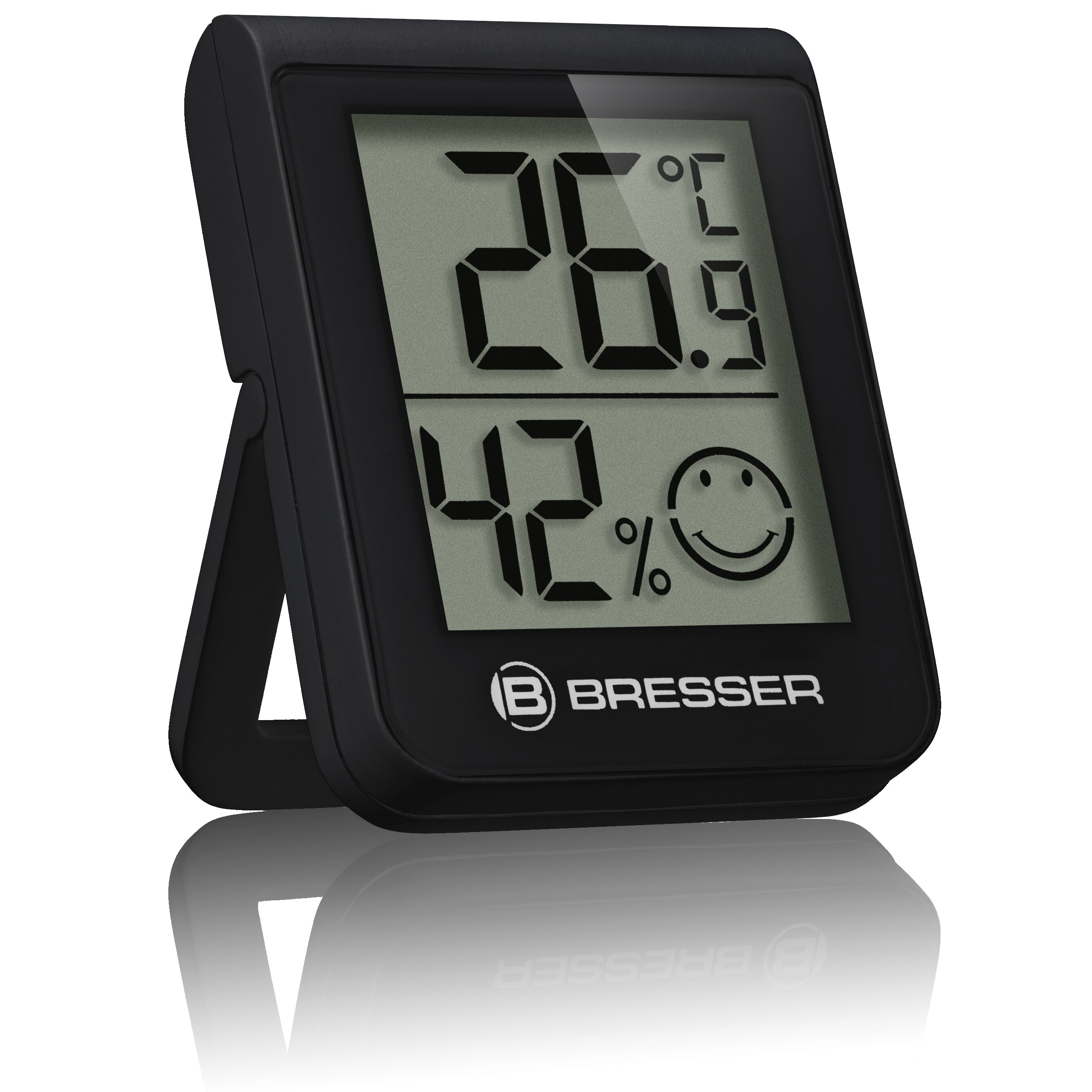 BRESSER HumiTemp Thermo-Hygro-Indikator, schwarz - Bild 1