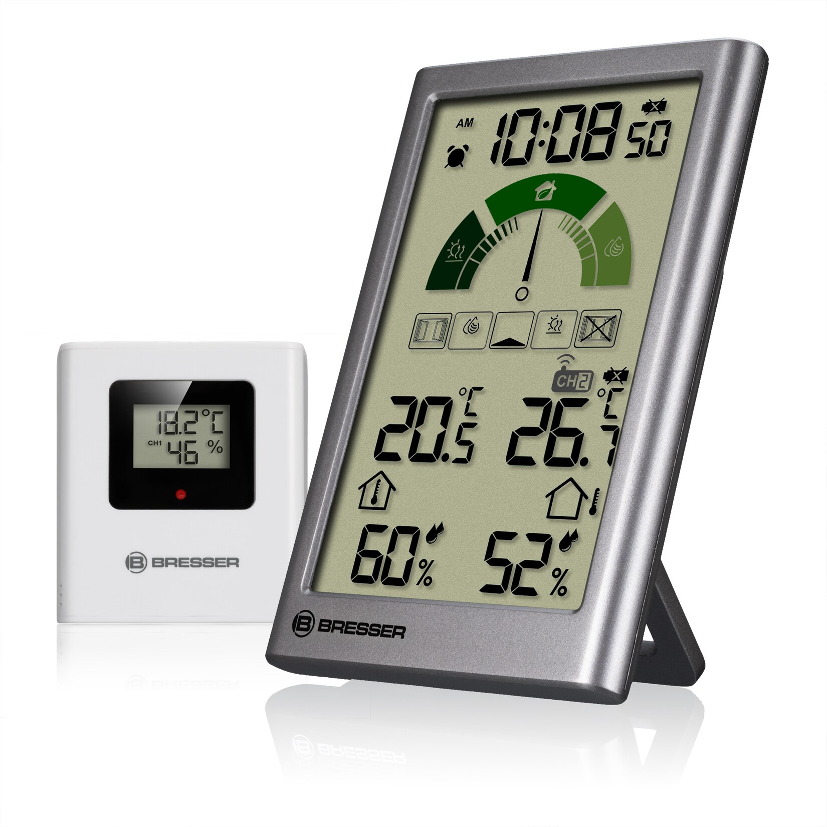 BRESSER Thermo-Hygrometer mit Lüftungsempfehlung VentAir V | 04007922090344