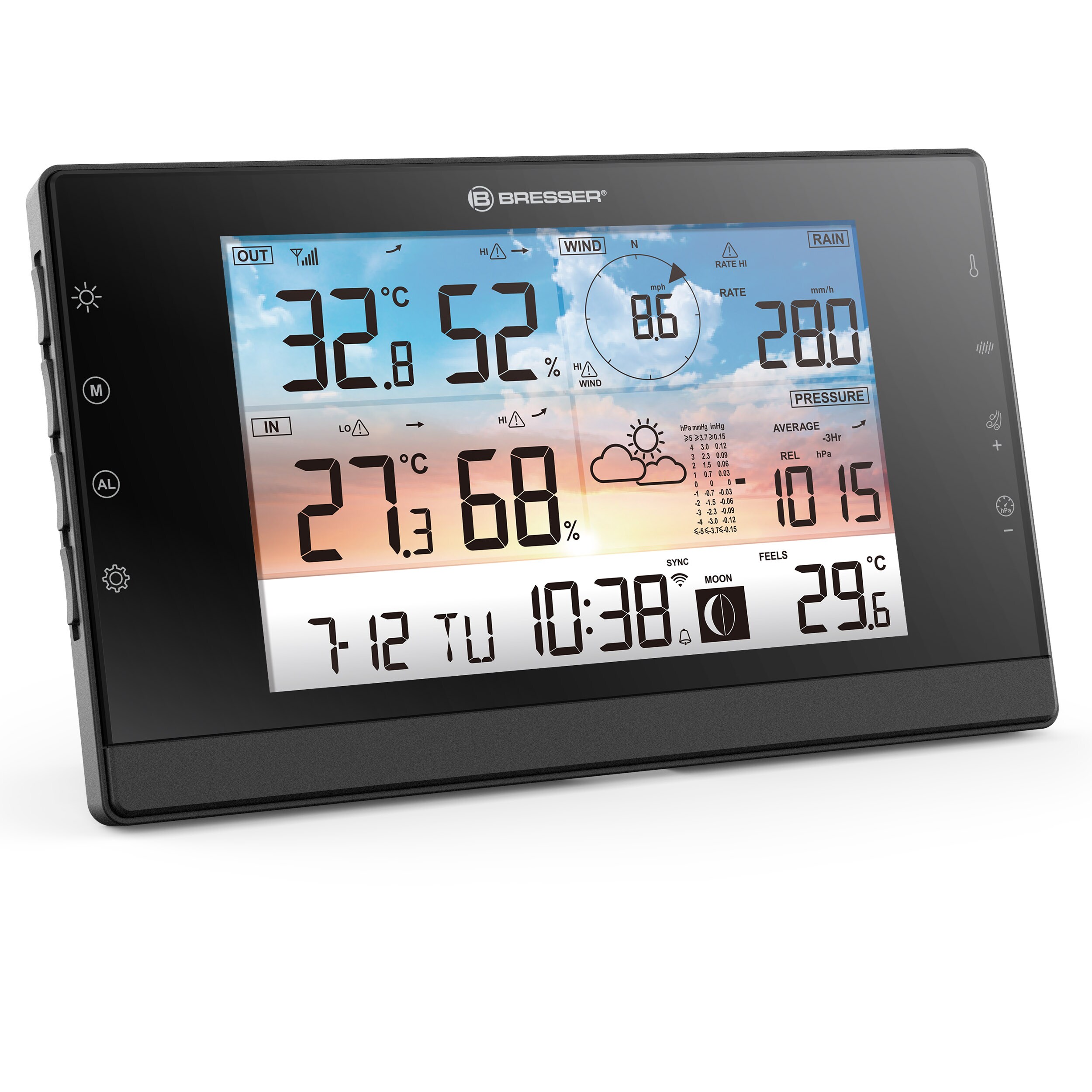 BRESSER zus&auml;tzliche / Ersatz-Basisstation f&uuml;r 7003350 WLAN-Wetterstation WSC - Bild 1