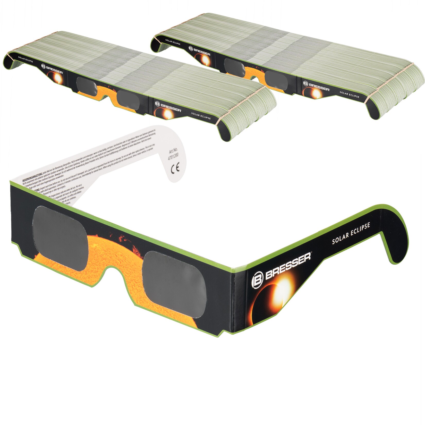 BRESSER Sonnenfinsternis-Brille (500 Stück) – Design A | 04007922100623