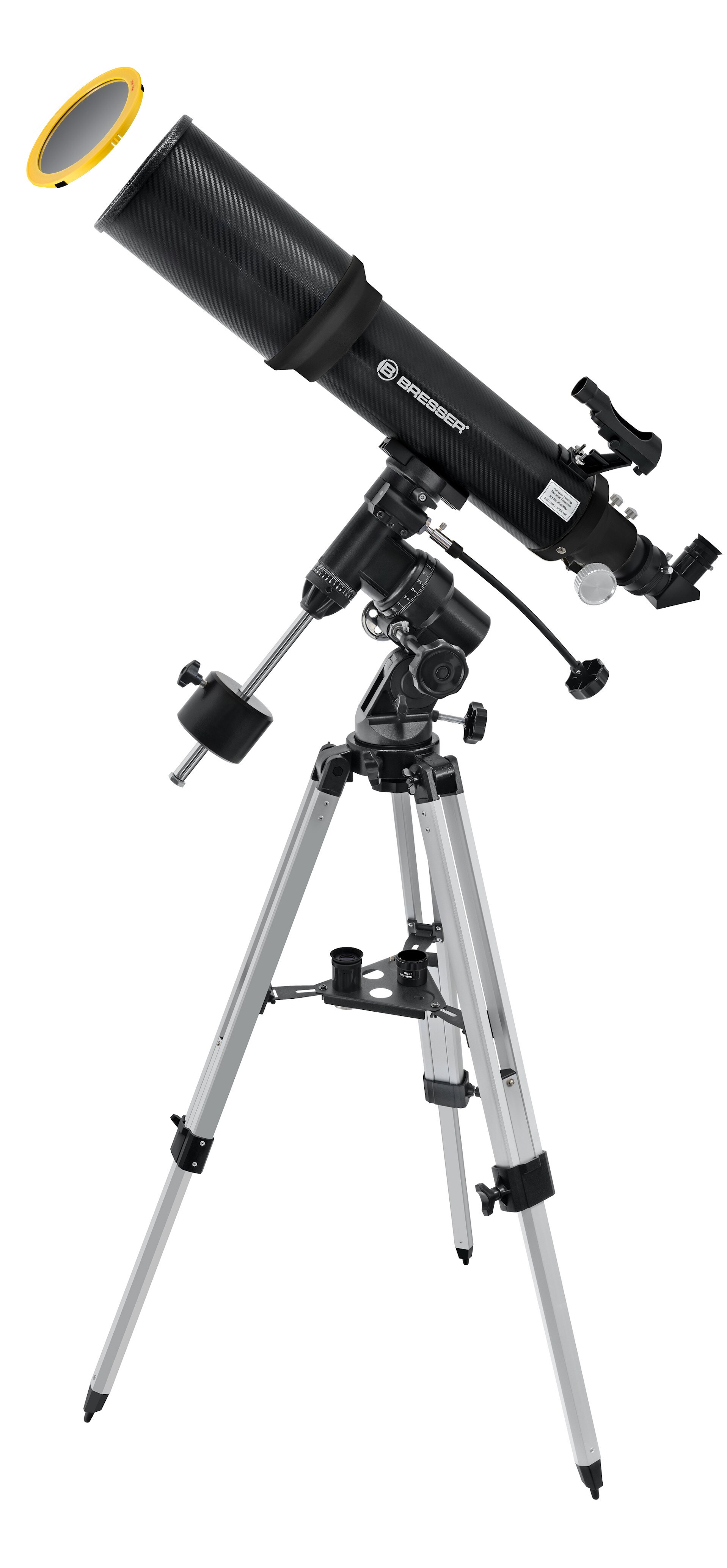 BRESSER Polaris-II 102/600 EQ3 Linsenteleskop mit Smartphone-Adapter & Sonnenfilter - Bild 1