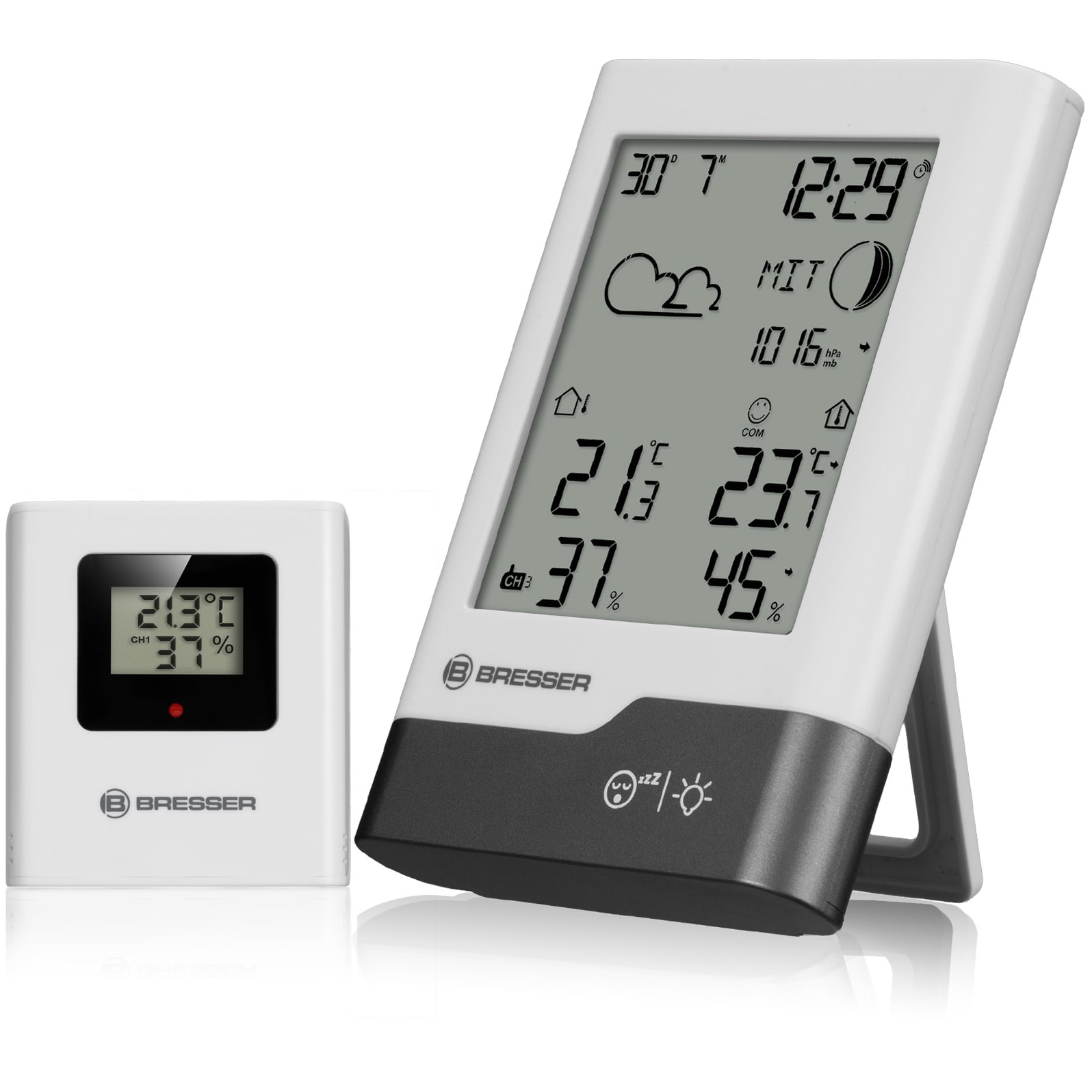 BRESSER Funkwetterstation wei&szlig;/grau - Bild 1