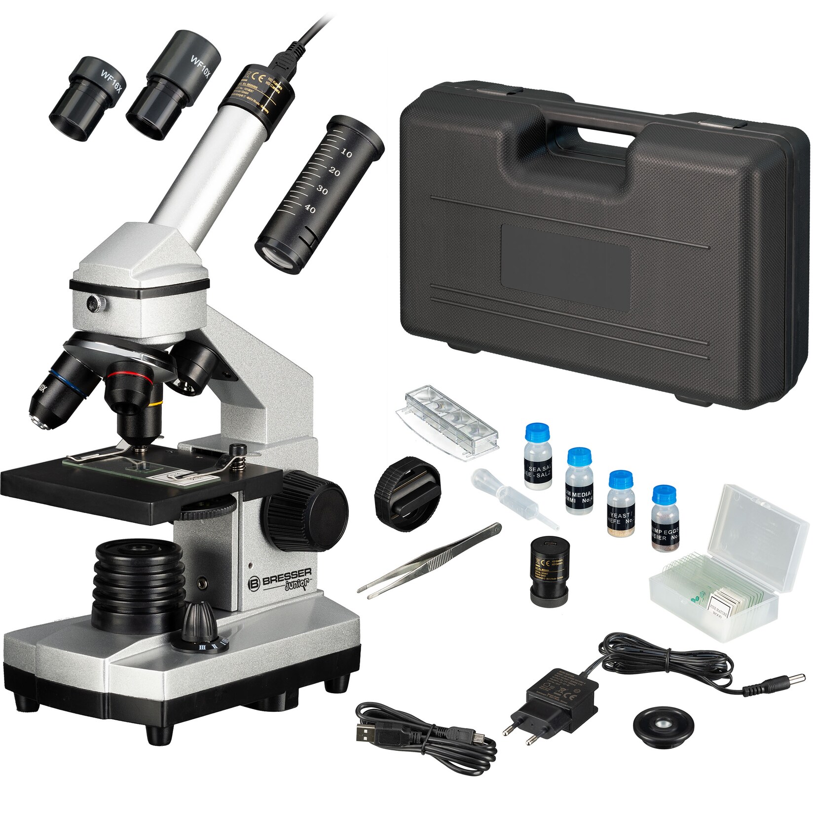 BRESSER JUNIOR 40x-1024x Mikroskop Set mit Hartschalenkoffer | 04007922152738