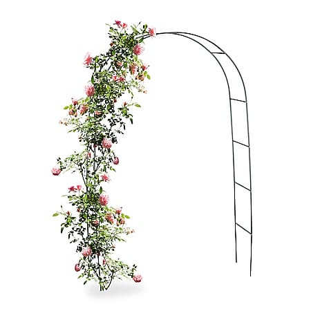 Rosenbogen für Kletterpflanzen Torbogen Garten pulverbeschichteter Stahl 