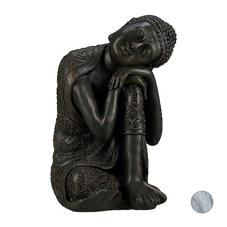 relaxdays Buddha Figur geneigter Kopf 60 cm - Bild 1