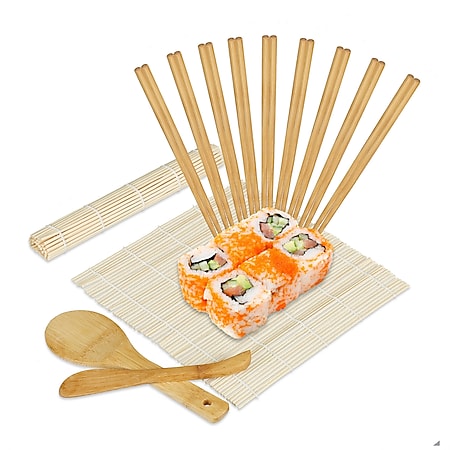 relaxdays Sushi Set Bambus - Bild 1