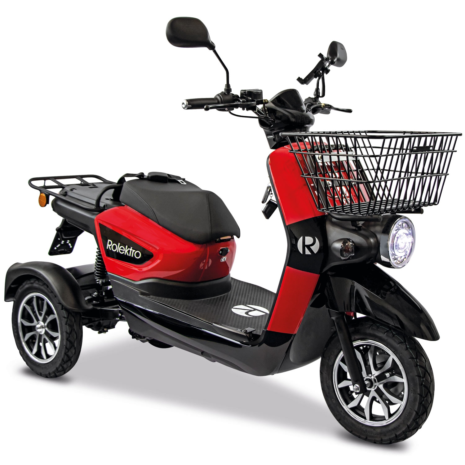 Rolektro, E-Carrier 25 V.3 Lithium, Rot, ohne Koffer, 60V-32,5Ah Akku, 1000 Watt - Bild 1