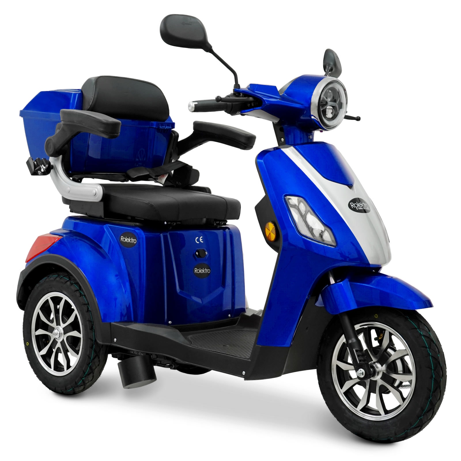 Rolektro, E-Trike 25 V.2 R31, Blau, 60V-20Ah Bleigel Akkus, 1000 Watt - Bild 1