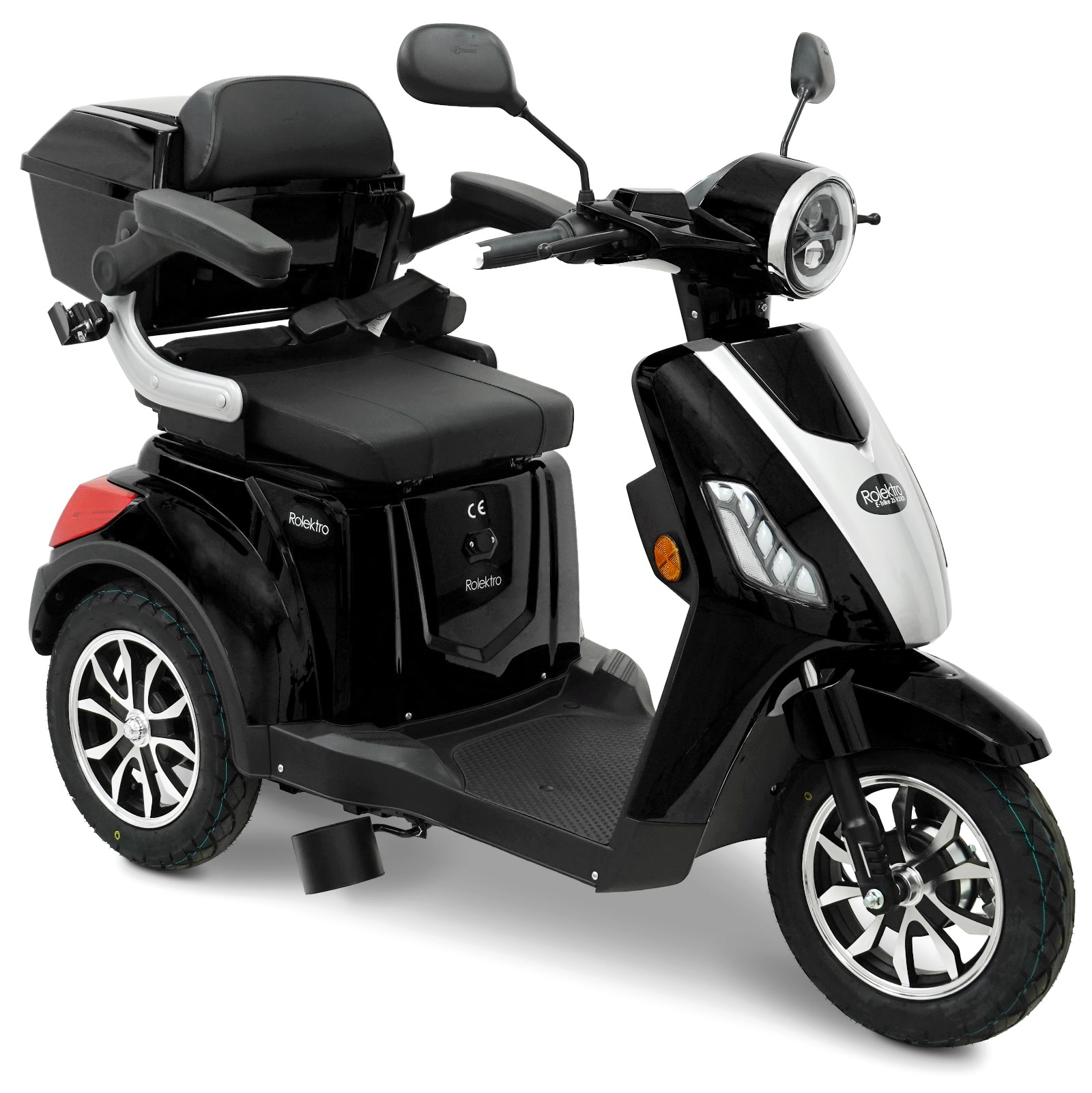 Rolektro, E-Trike 25 V.2 R31, Schwarz, 60V-20Ah Bleigel Akkus, 1000 Watt - Bild 1
