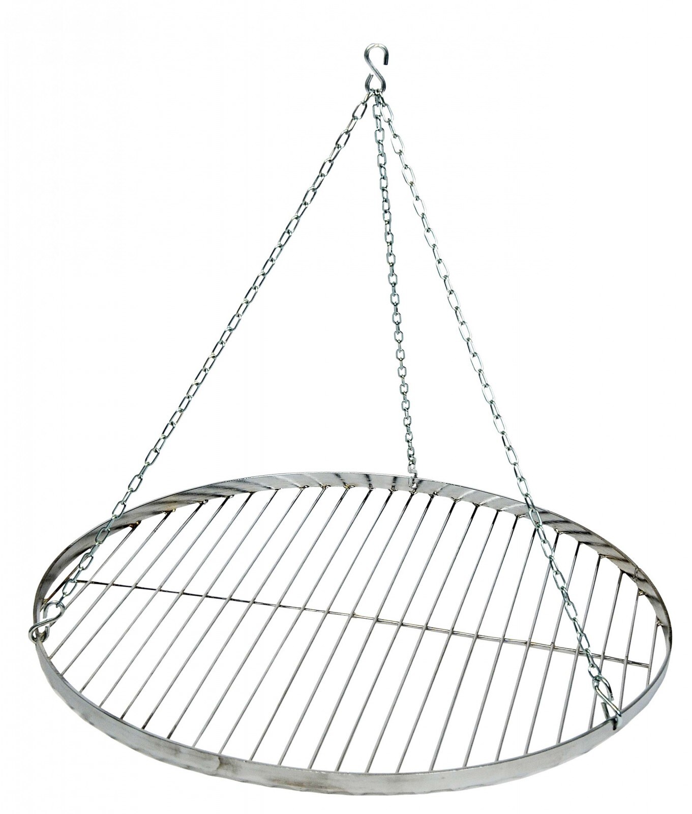 Best Sporting Schwenk-Grillrost mit Aufh&auml;ngungs-Kette, Durchmesser ca. 60 cm, Edelstahl - Bild 1