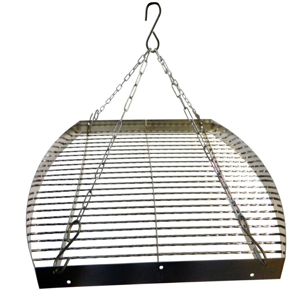 Best Sporting Schwenk-Grillrost mit Aufh&auml;ngungs-Kette, Durchmesser ca. 70 cm, Edelstahl - Bild 1