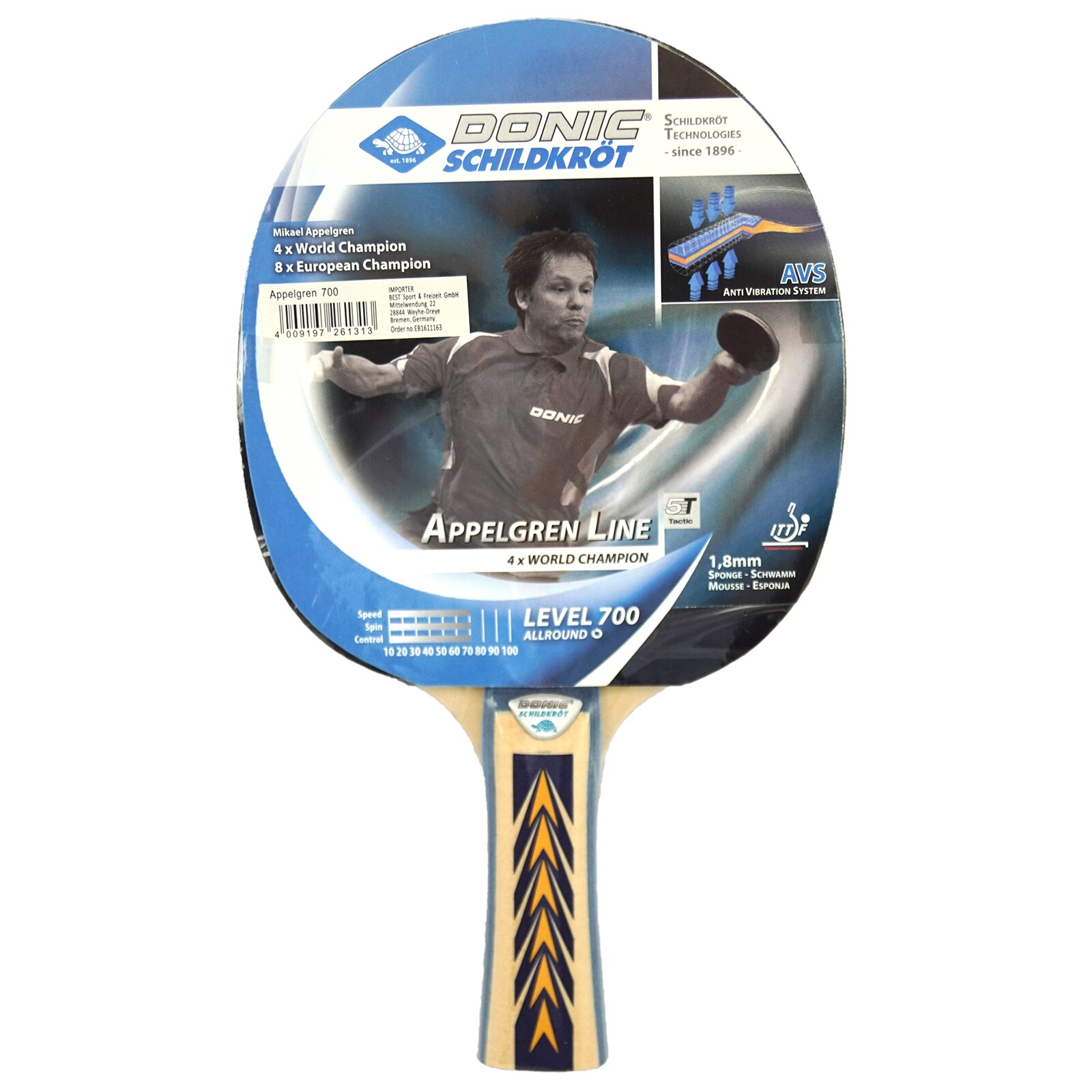 Donic Schildkr&ouml;t Tischtennisschl&auml;ger 700 Allround - Bild 1