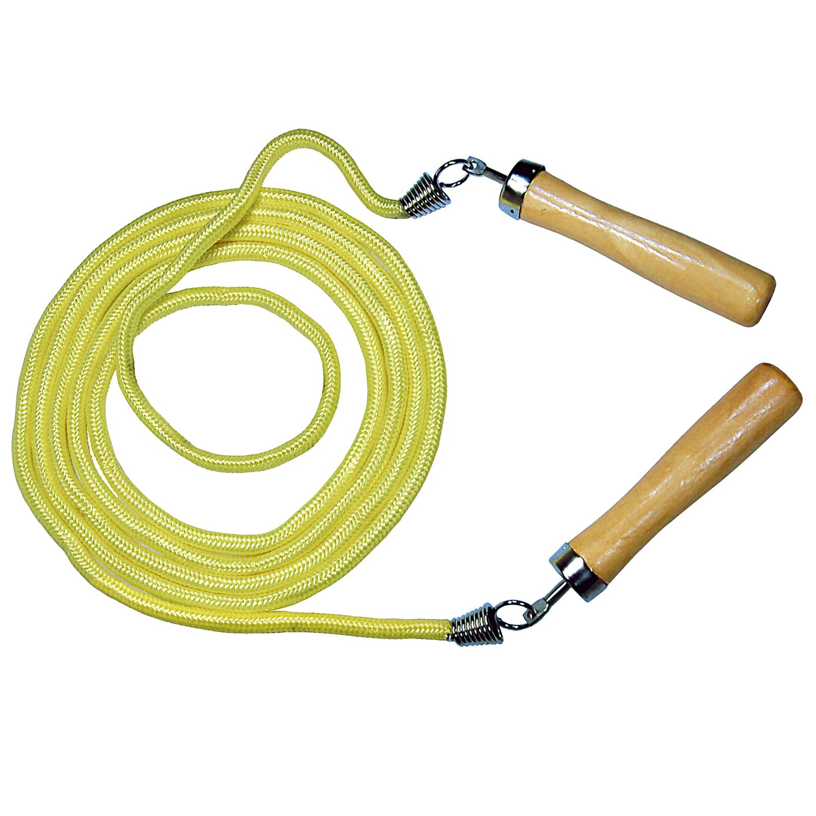 Best Sporting Springseil mit Holzgriffe I Farbe gelb I L&auml;nge 280 cm I Seilspringen Fitness f&uuml;r Kraft, Ausdauer und Koordination I Sportger&auml;te Zuhause - Bild 1