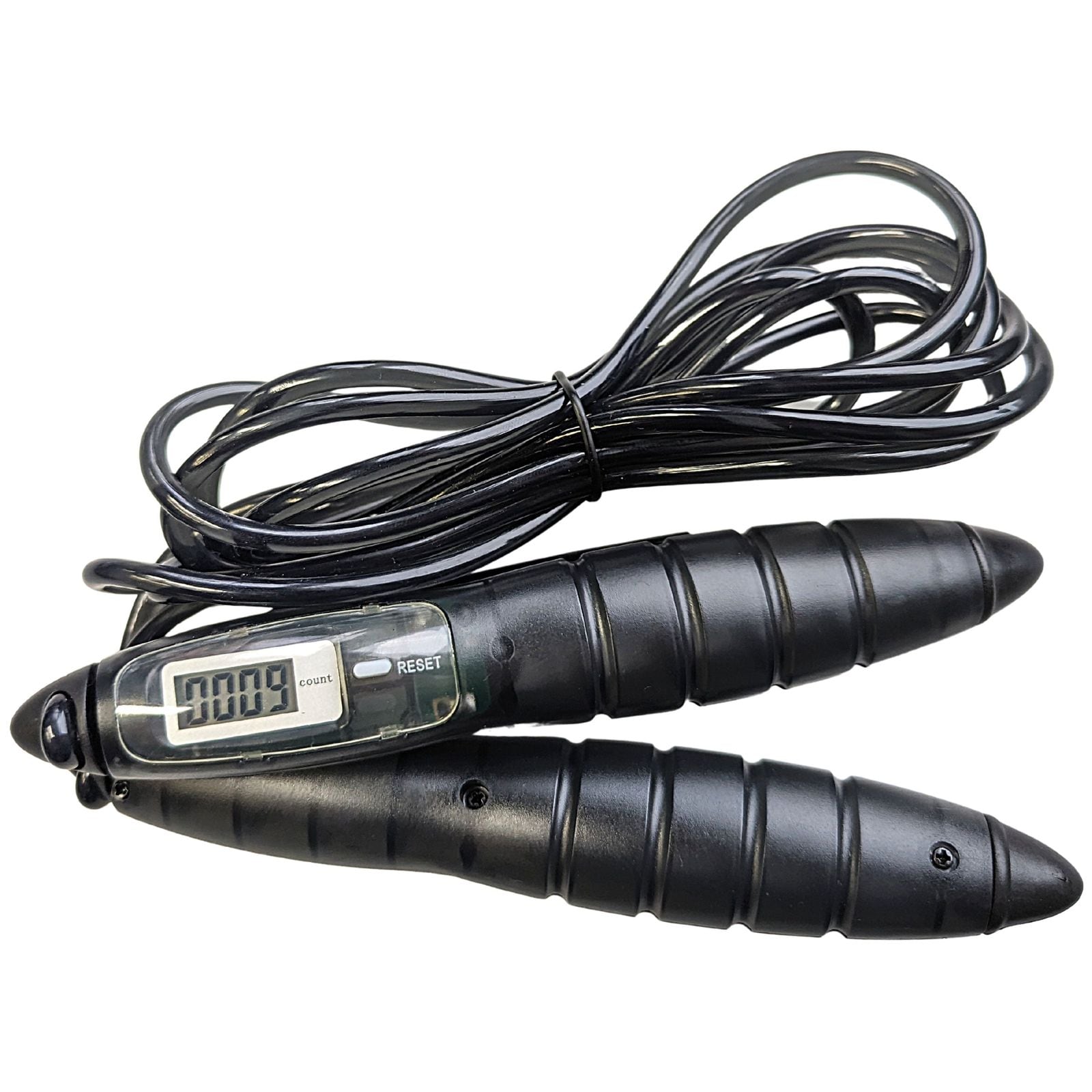 Best Sporting Digitales Springseil I Inkl. Batterie I Mit Sprungz&auml;hler-Anzeige I L&auml;nge 290 cm I Farbe: Grau I Gr&ouml;&szlig;e ist individuell einstellbar f&uuml;r optimales Training - Bild 1