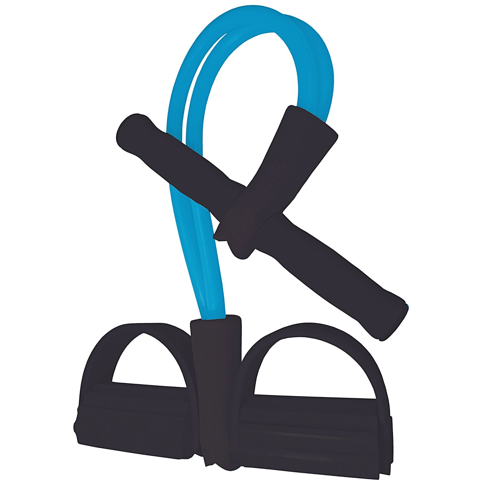 Best Sporting Soft-Bodytrimmer I Ideal f&uuml;r Ganzk&ouml;rpertraining I Trainingsband mit Griff und Fu&szlig;stellfl&auml;che I Widerstandsband in blau I Expander Fitness I Trainingsb&auml;nder I Fitness I Krafttraining - Bild 1