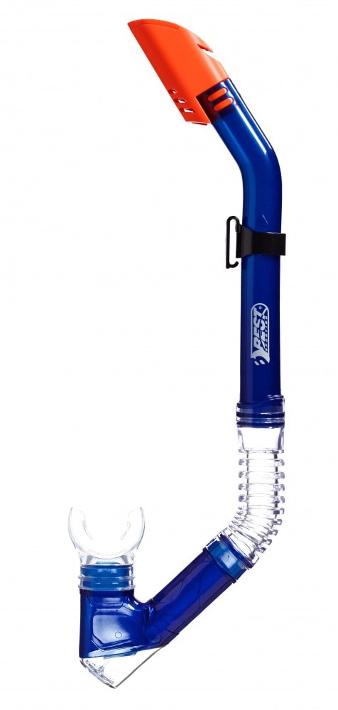 Best Sporting Schnorchel mit Ausblasventil und Dry Top Great Barrier, blau - Bild 1