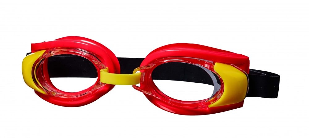 Best Sporting Schwimmbrille Pecker, rot/gelb - Bild 1