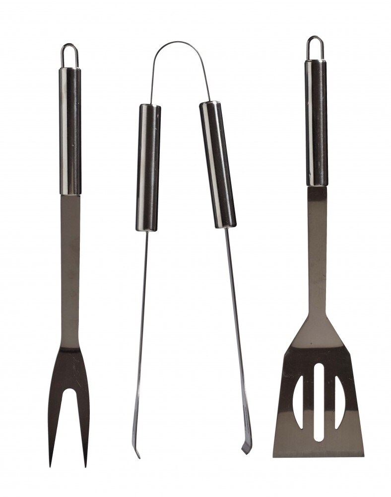 Best Sporting Grillbesteck Set 3-teilig I Grill Besteck aus Grillgabel, Grillwender und Grillzange EdelstahI I BBQ Grillzubeh&ouml;r I Grillset f&uuml;r M&auml;nner Geschenk - Bild 1