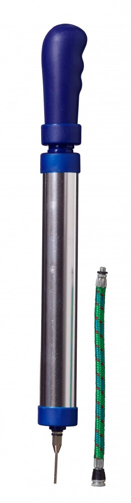 Ballpumpe, Aluminium, 33 x 3cm, blau - Bild 1