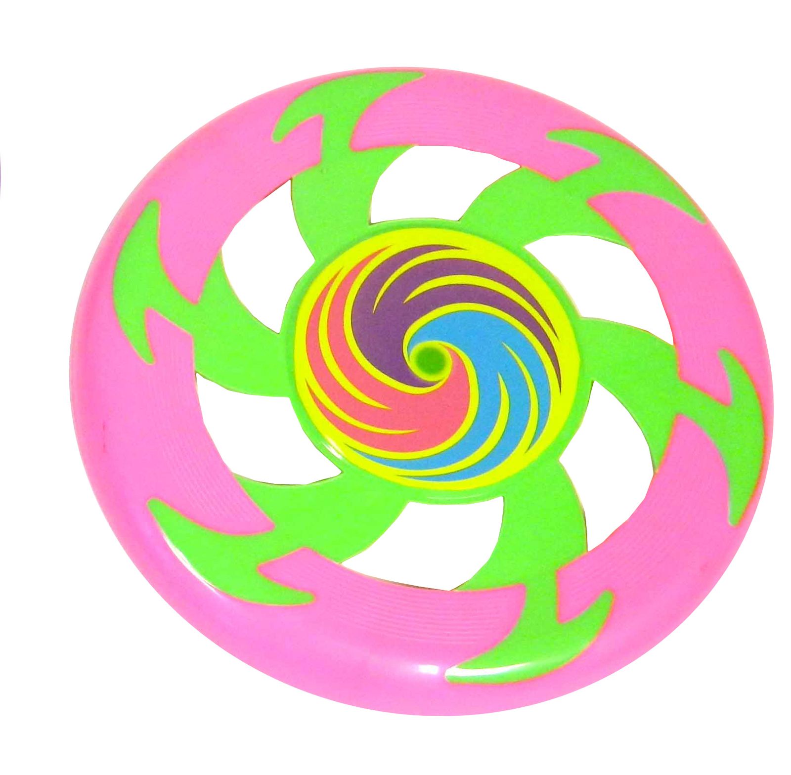 Wurfscheibe pink-gr&uuml;n - Bild 1