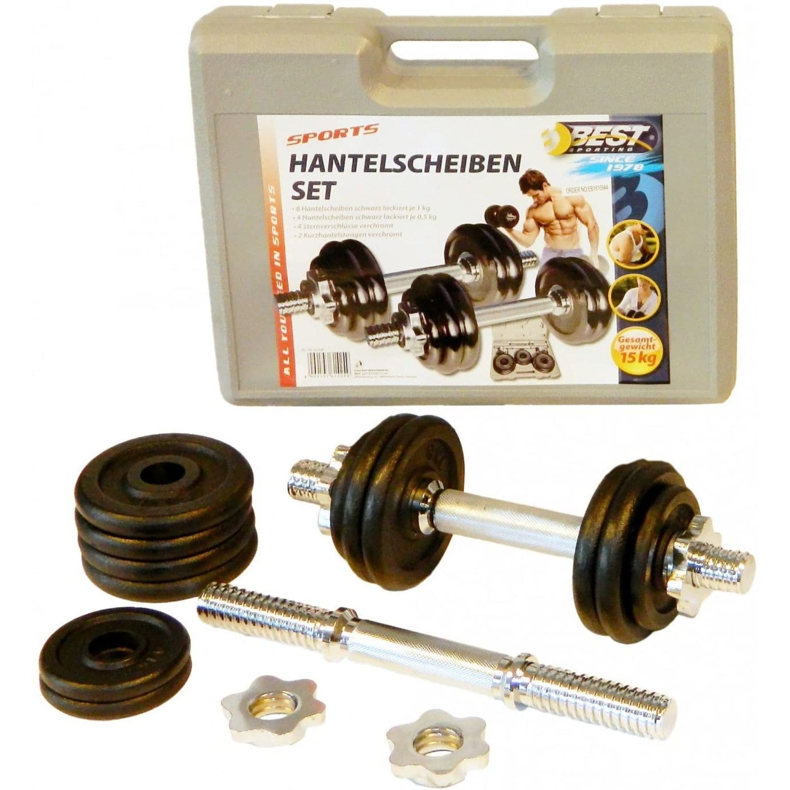 Hantel-Set 15 kg - schwarz - Bild 1