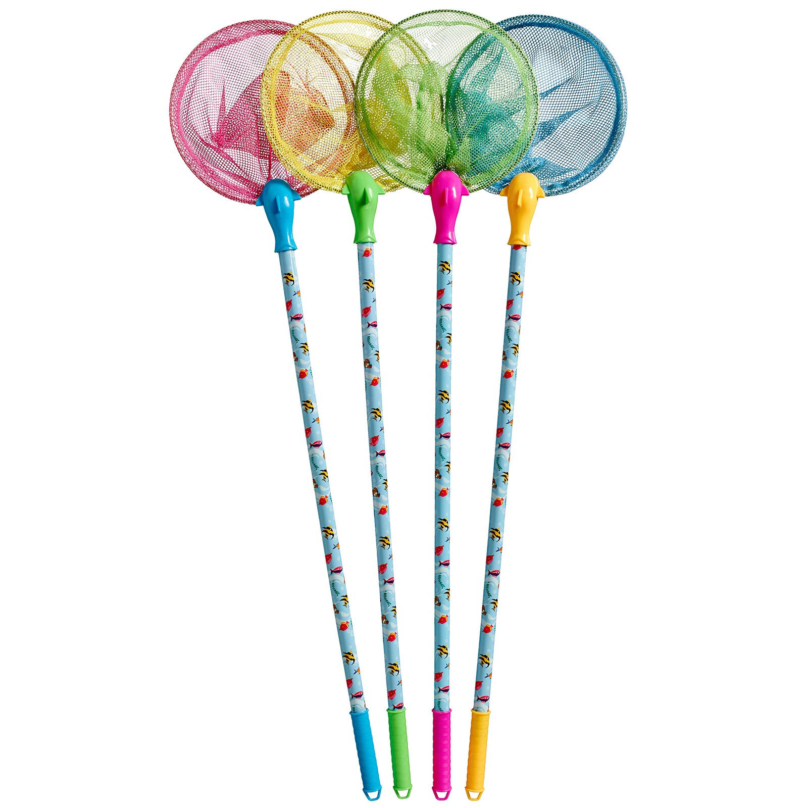 Kescher Delphin, gro&szlig;, Netz blau - Bild 1