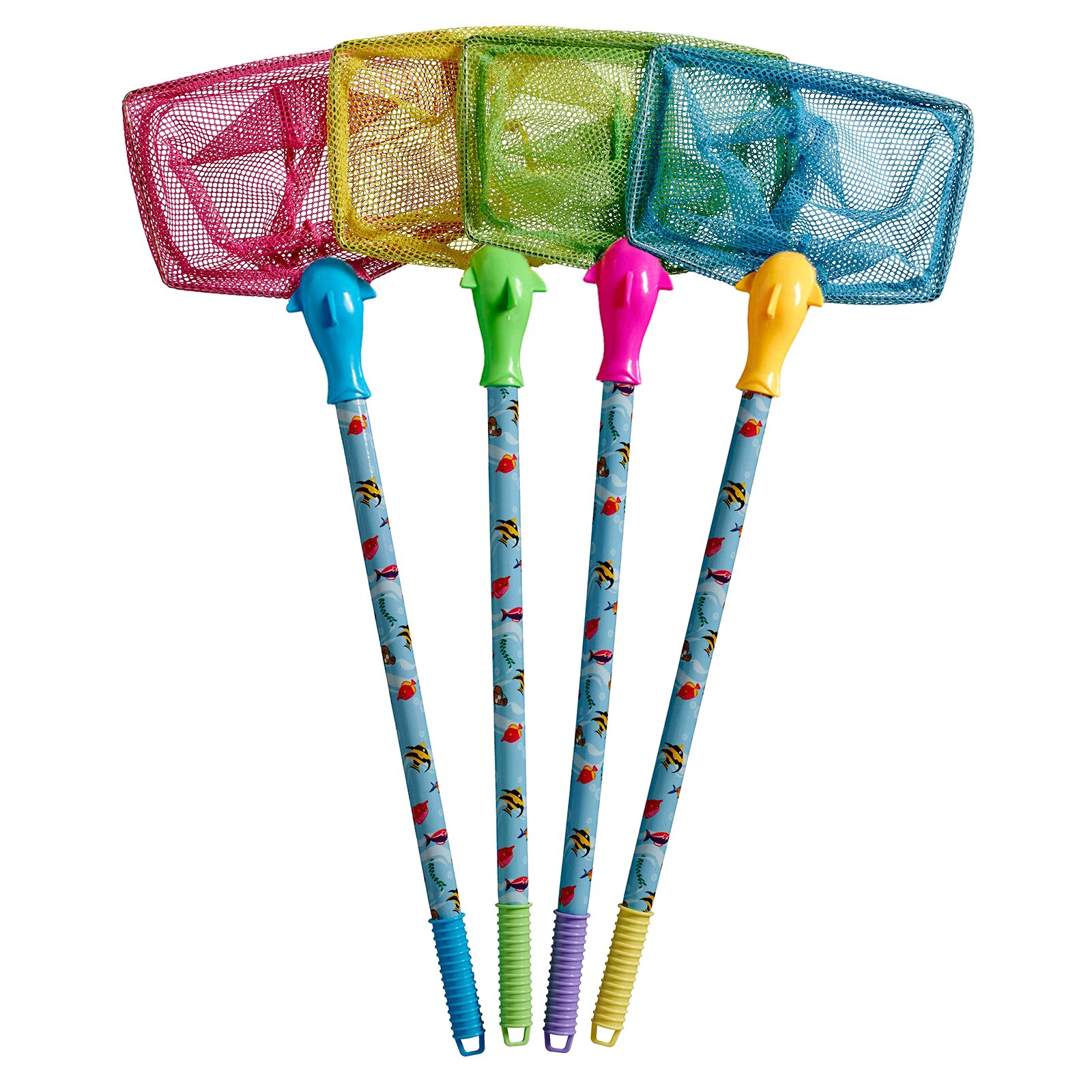 Kescher Delphin, klein, Netz pink - Bild 1