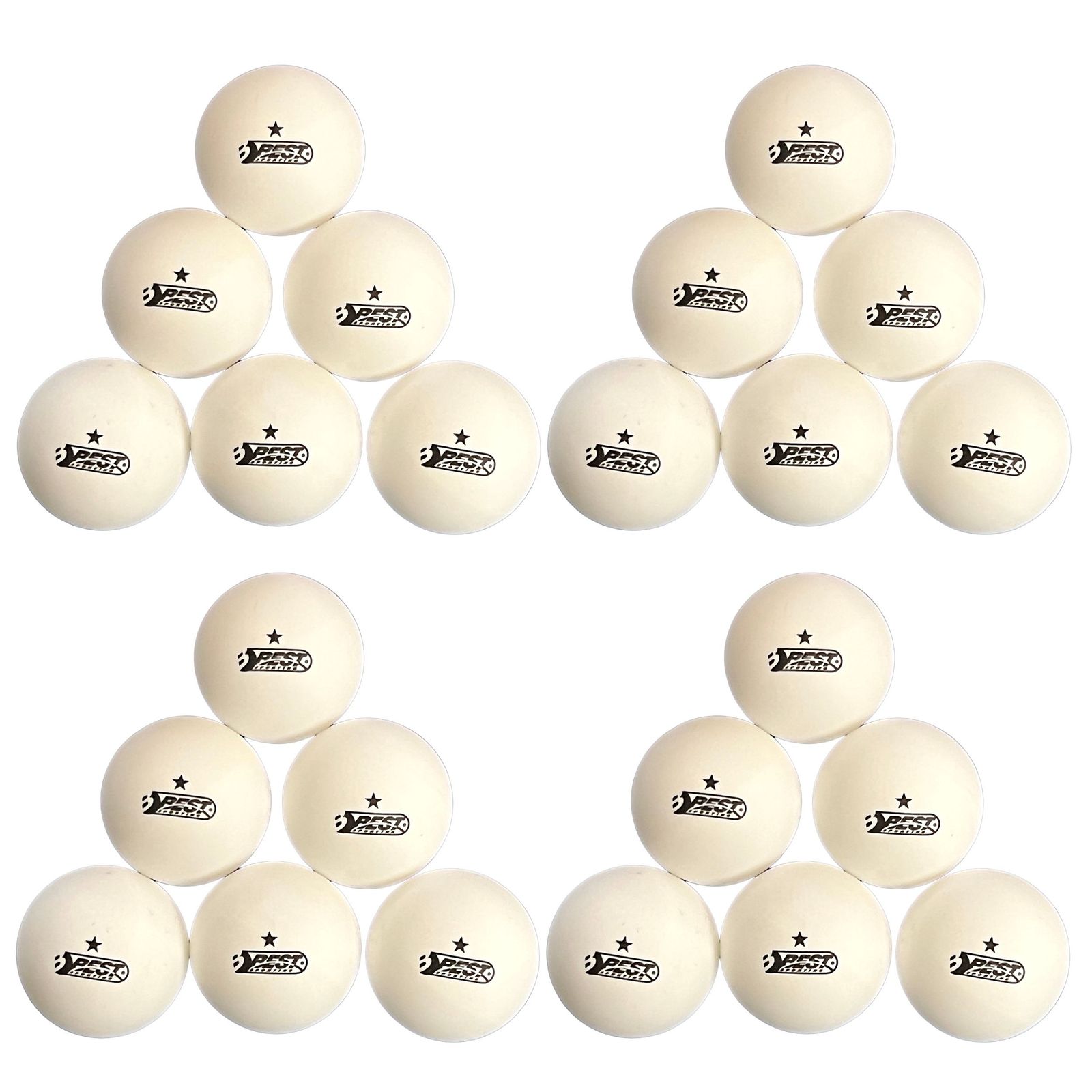 TT-B&auml;lle, 24 St&uuml;ck, in wei&szlig; - Bild 1