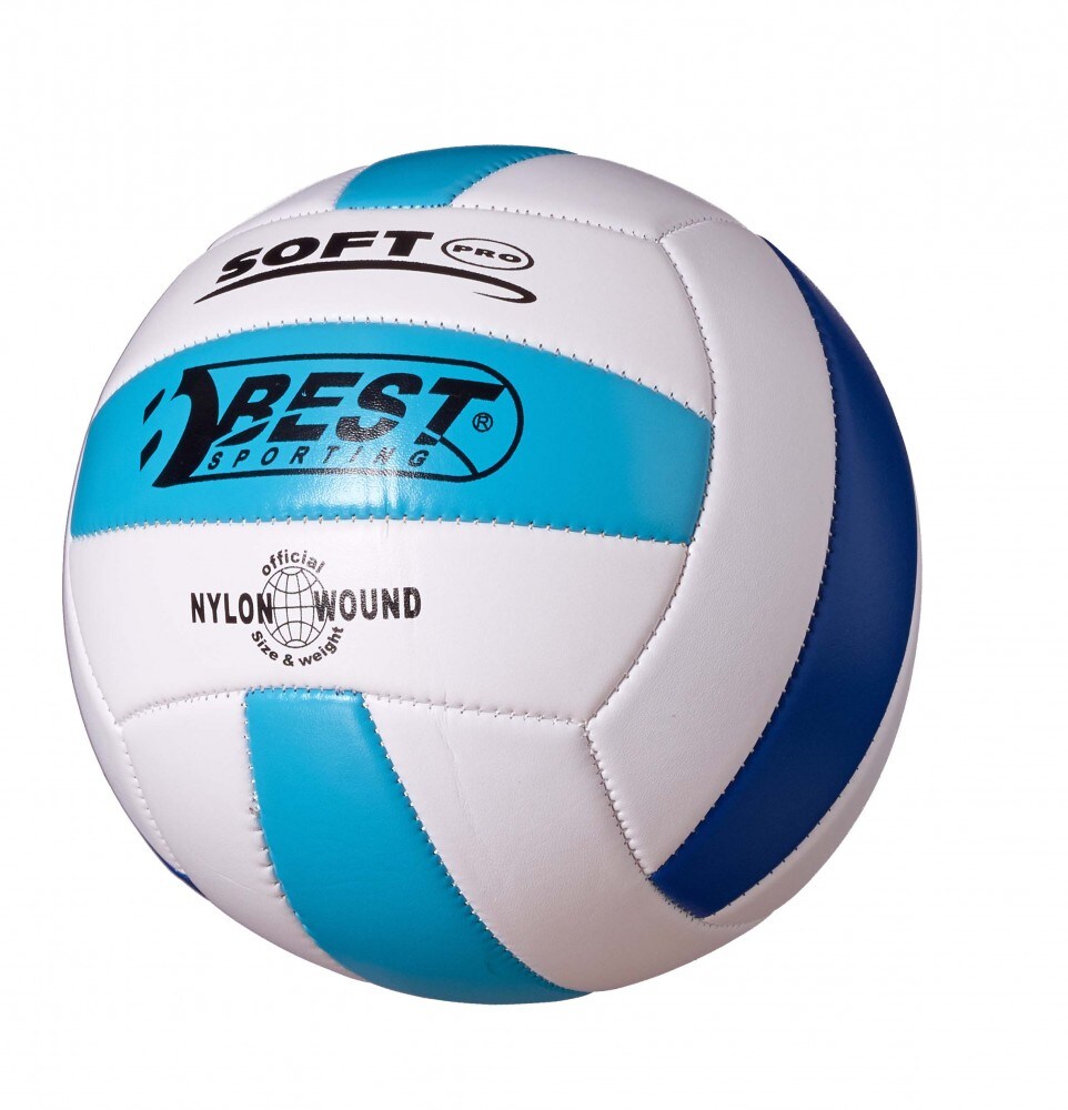 Volleyball weiß/hellblau/blau