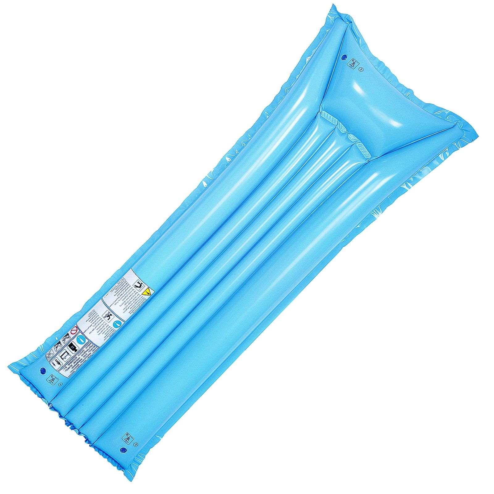 Luftmatratze mit Kopfkissen, Blau - Bild 1