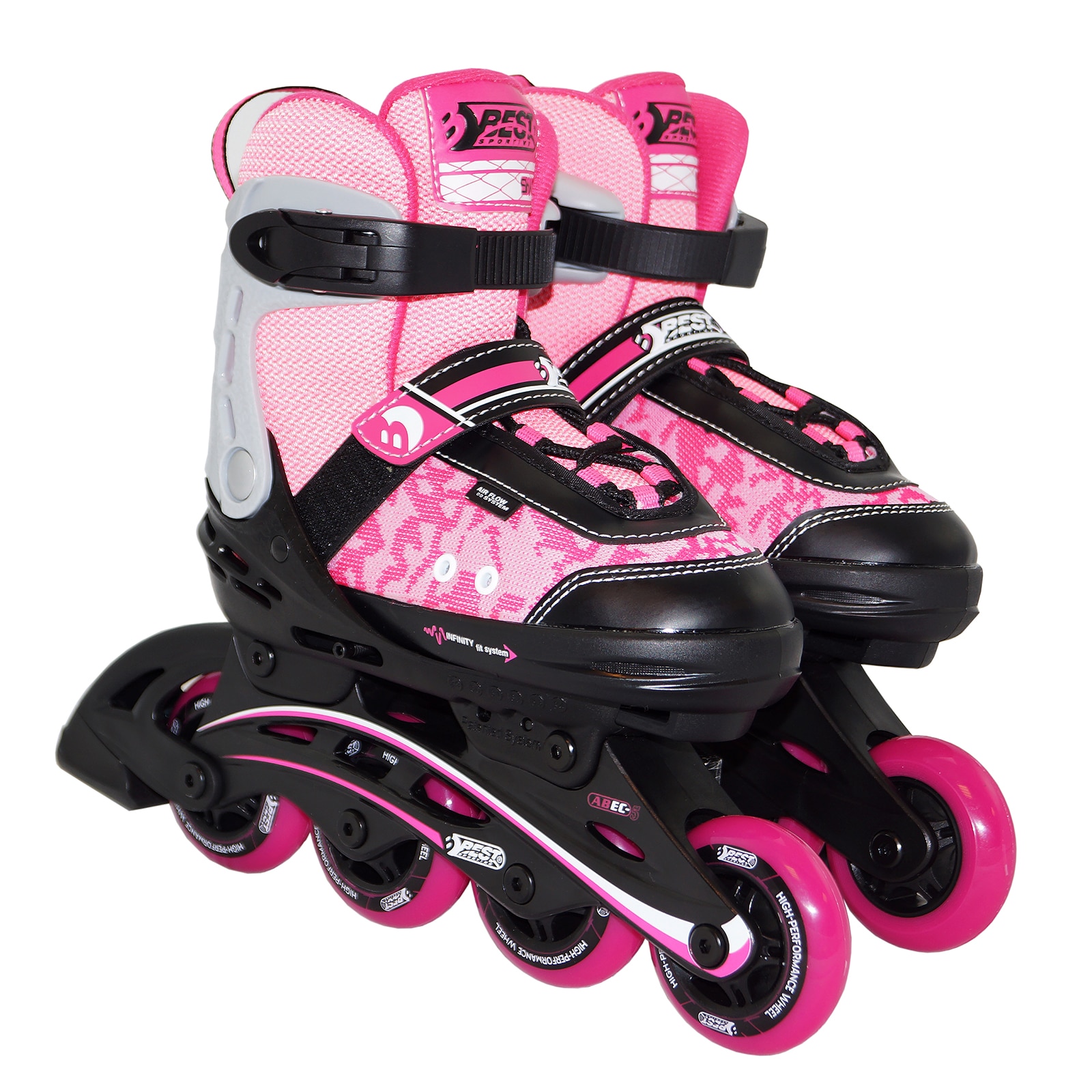 Inliner kids 29-34, pink/schwarz - Bild 1