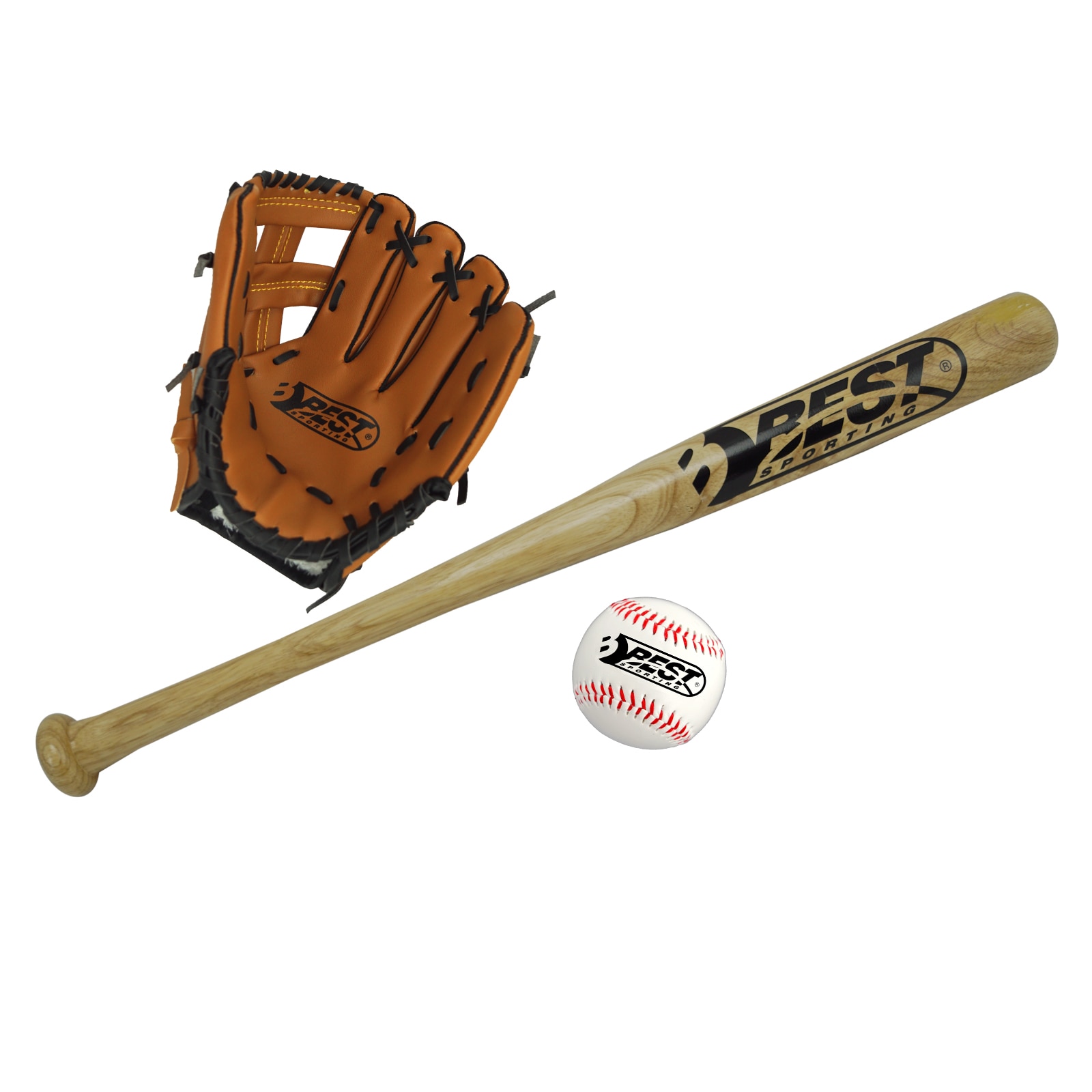 Best Sporting Baseball Set f&uuml;r Kinder Schl&auml;ger Handschuh und Baseball + Tragetasche - Bild 1