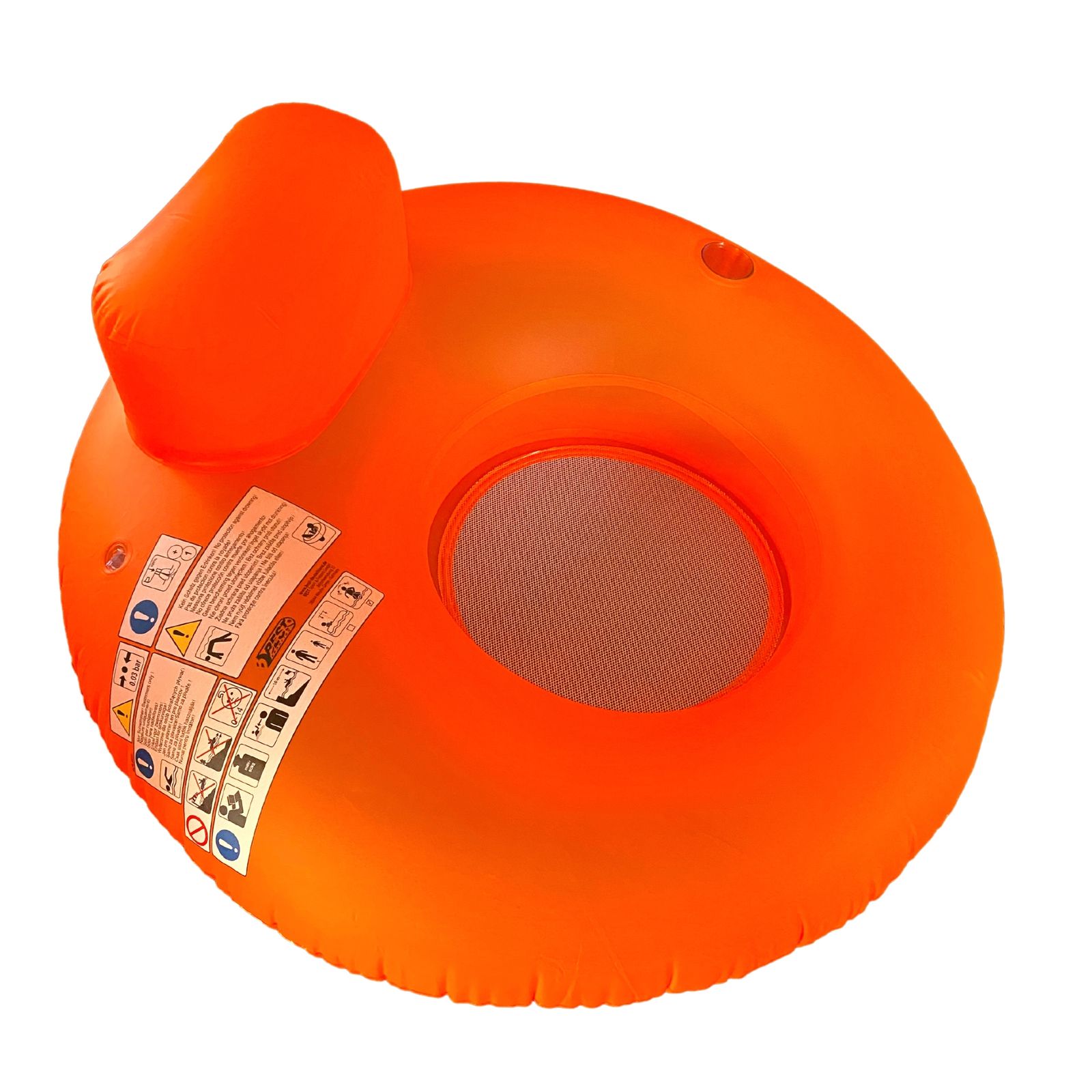 1 x Wassersessel mit R&uuml;ckenlehne, rot - Bild 1