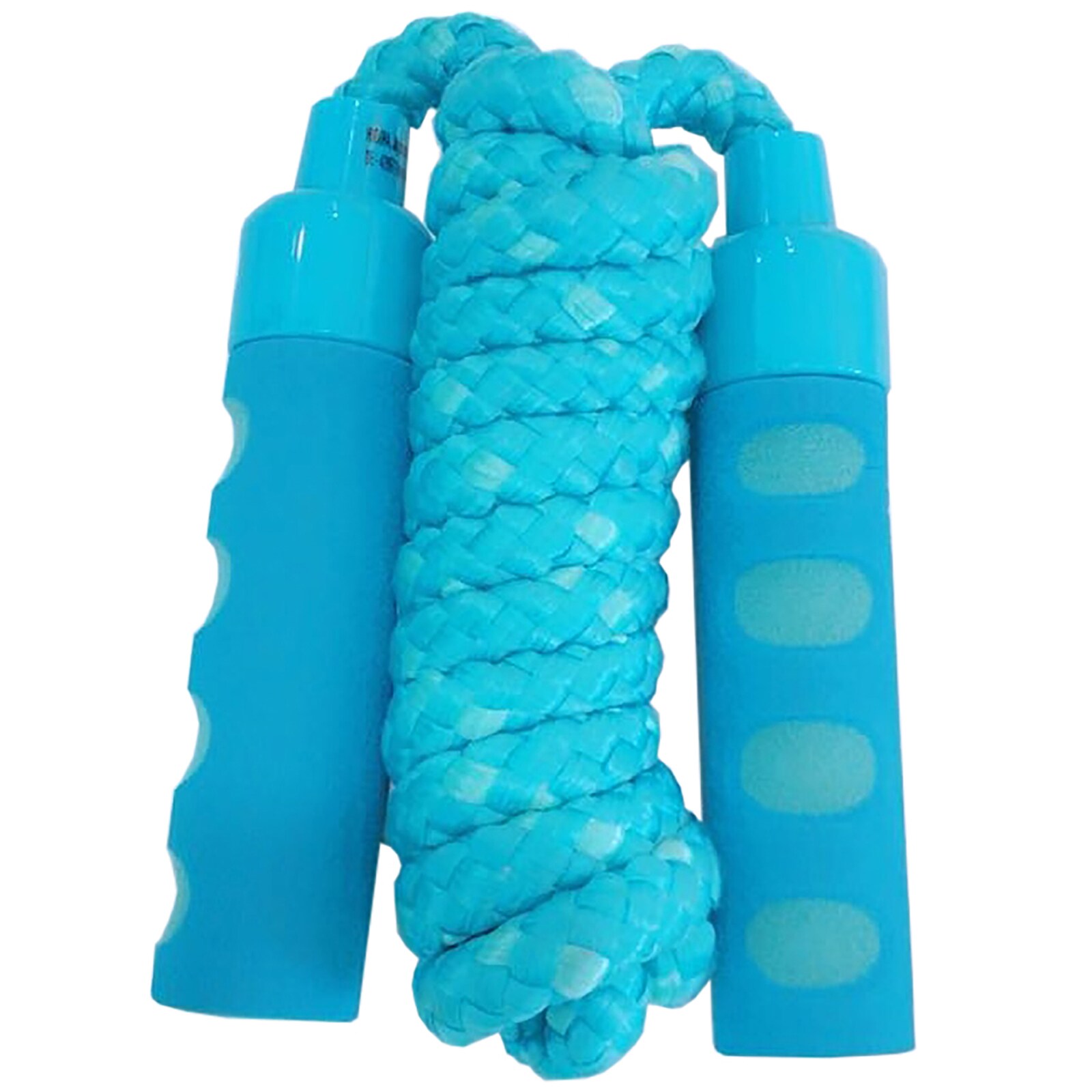 Springseil 200 cm mit Softgriffen, hellblau - Bild 1