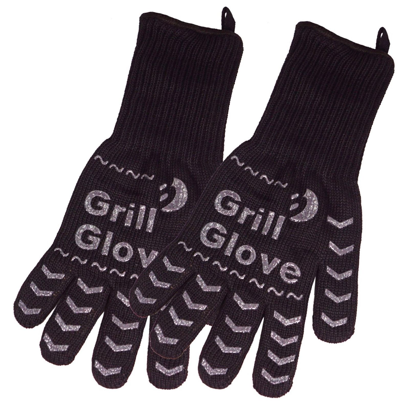 Best Sporting Grillhandschuh 2er Set I Ofenhandschuh OneSize I schwarz I Hitzebest&auml;ndige Grillhandschuhe bis 500&deg;C I Ofen I Kamin I Ofenhandschuhe I Topfhandschuhe I Kaminhandschuhe - Bild 1