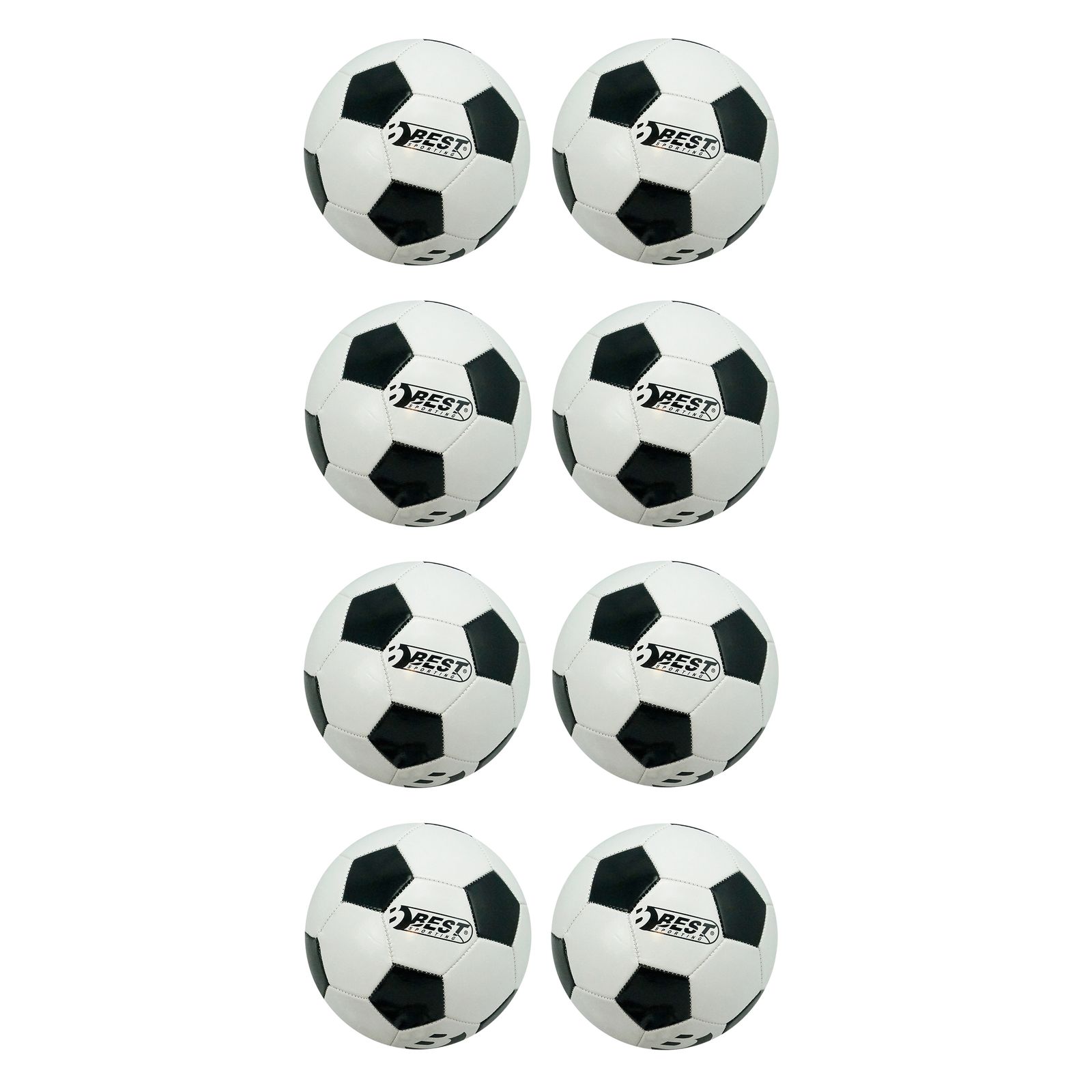 Fu&szlig;ball Superstar Classic , schwarz/wei&szlig;, 8 St&uuml;ck - Bild 1