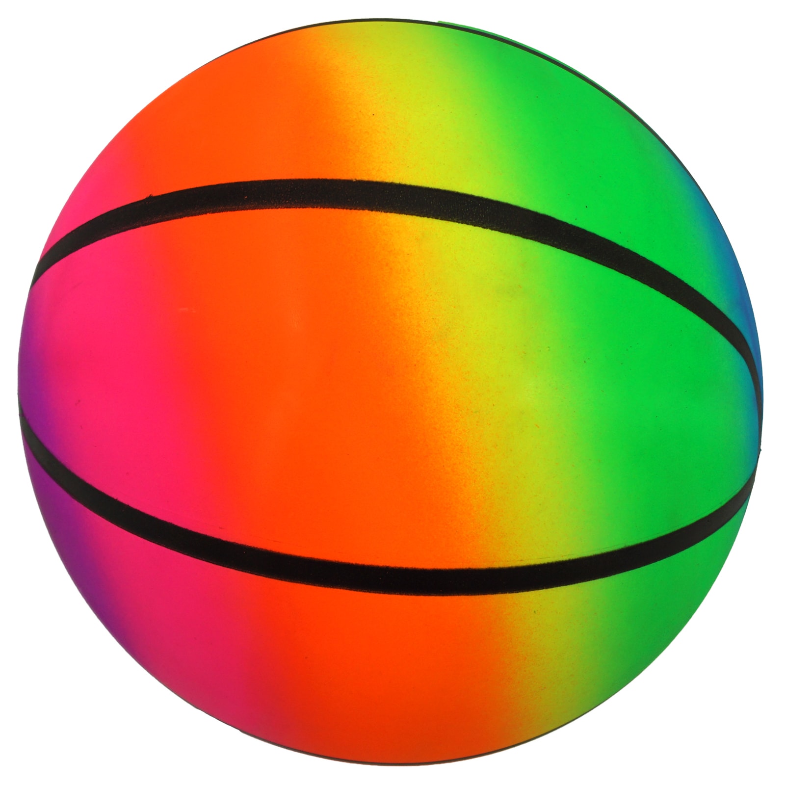 PVC Ball Rainbow, 22 cm, Basketball, 1 Ball - Bild 1