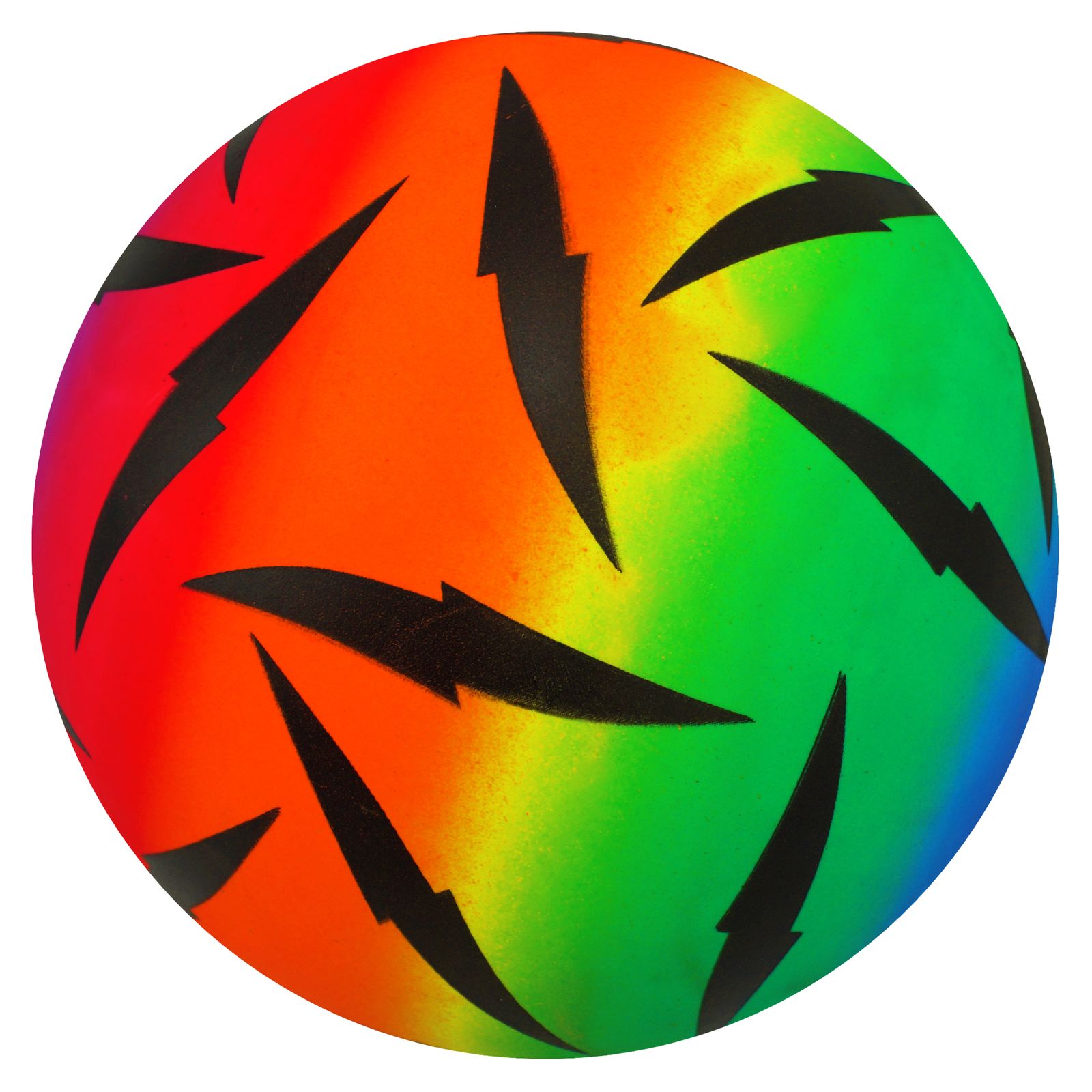 PVC Ball Rainbow, 22 cm, Blitz, 8 Ball - Bild 1