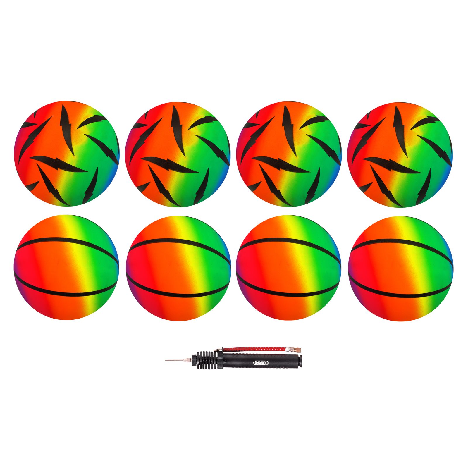 PVC Ball Rainbow, 22 cm, verschiedene Designvarianten - Bild 1