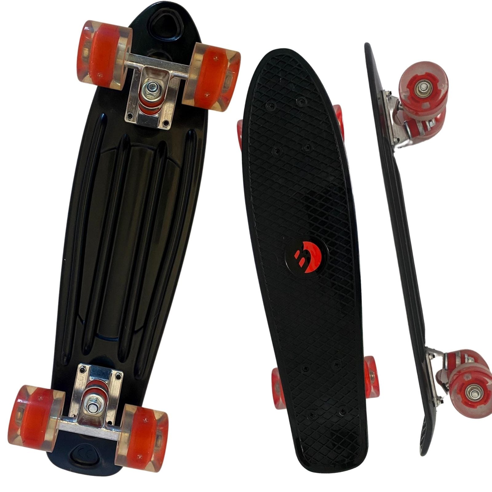 Best Sporting LED Skateboard Retro f&uuml;r Kinder, ABEC 7 Kugellager, Leucht-R&auml;der mit LED - Bild 1