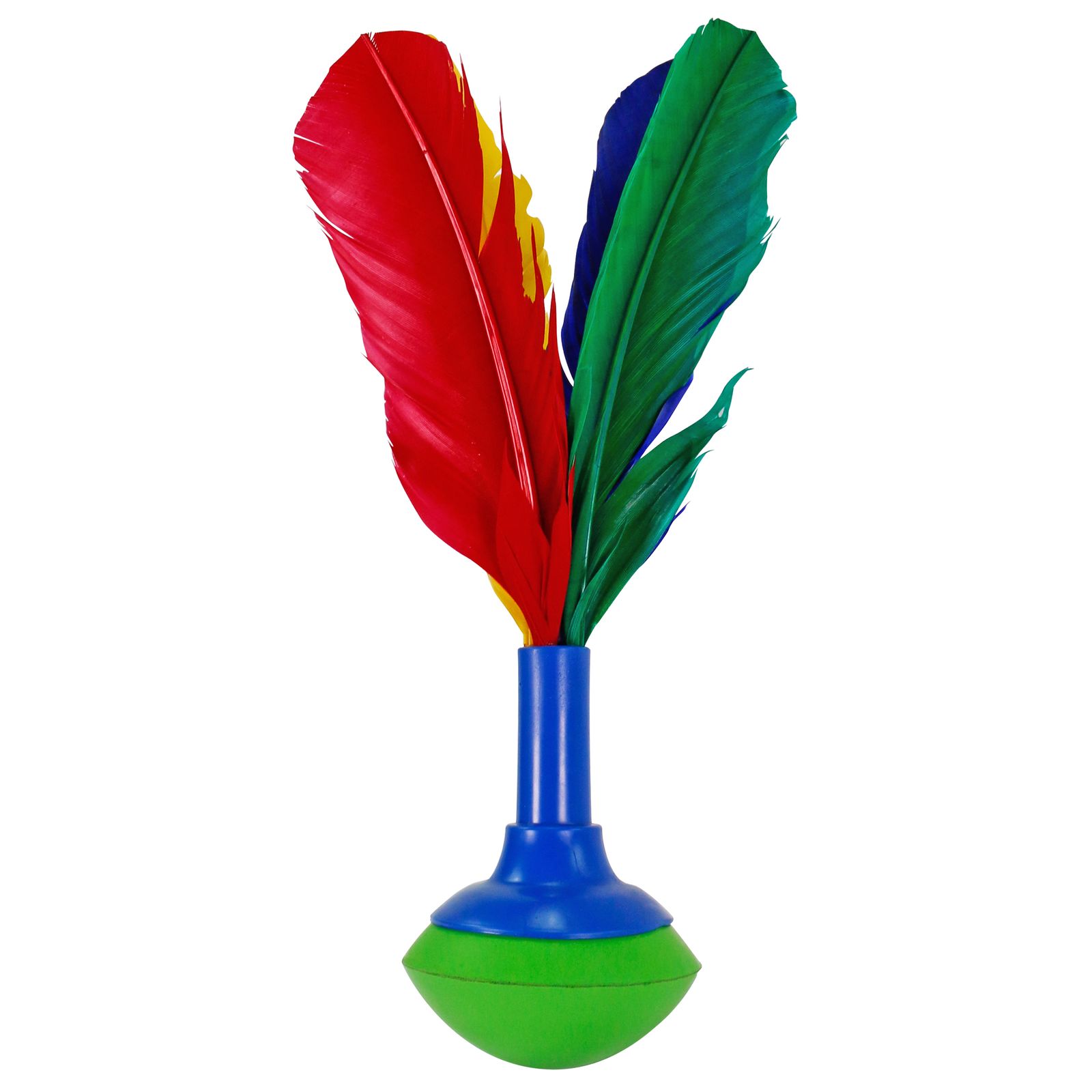 Best Sporting Handfederball Indiaca mit bunten Federn, 25 cm - Bild 1