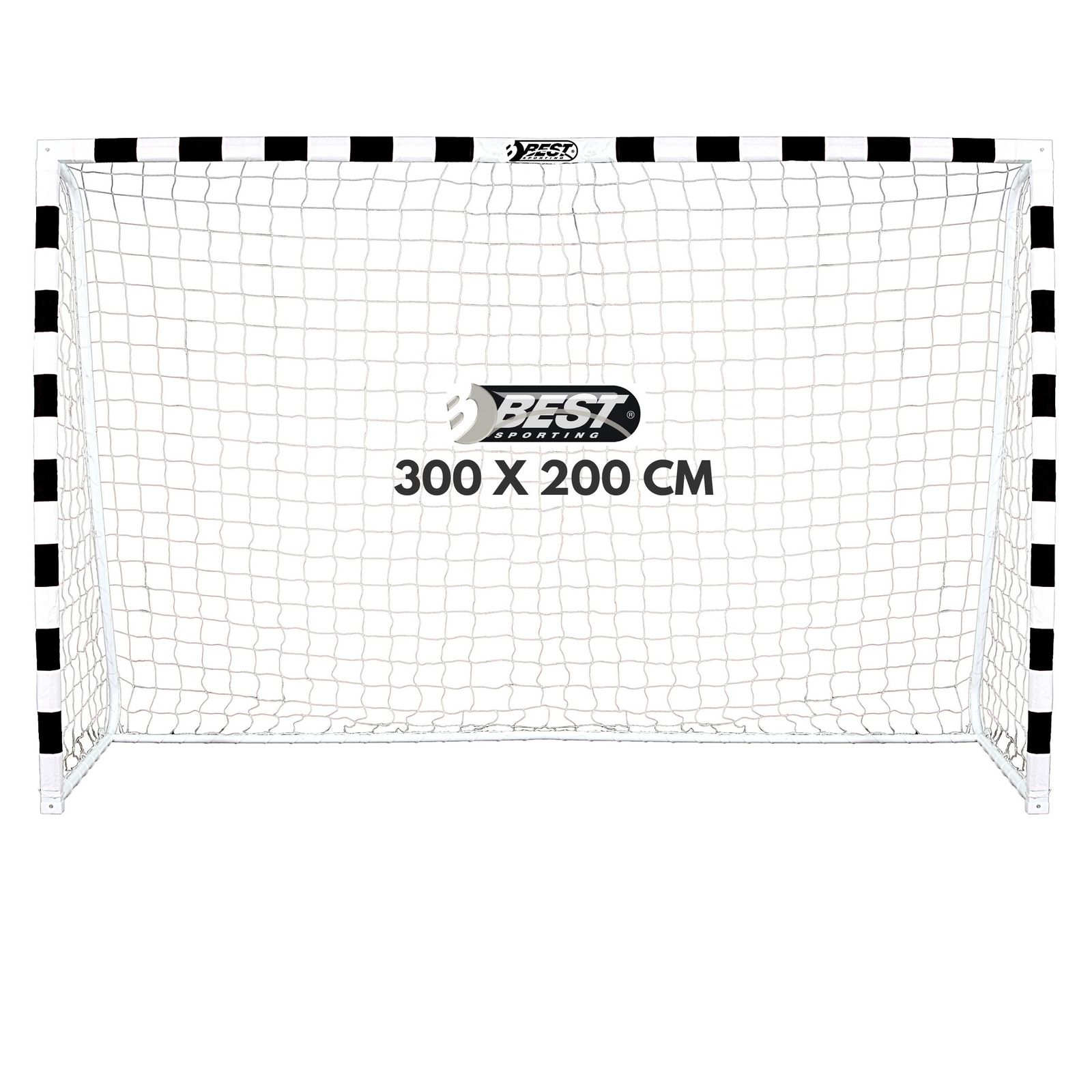 Best Sporting Fu&szlig;balltor Soccer 300 x 200 x 90 cm, schwarz-wei&szlig; - Bild 1