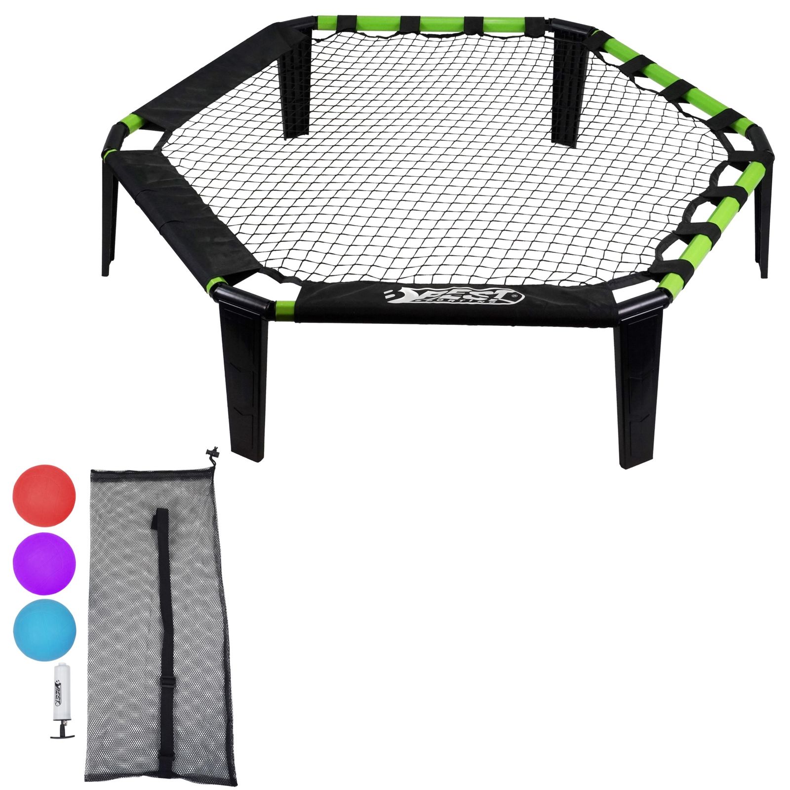 Best Sporting Schmetterball Set Outdoor I Roundnet Set mit 3 B&auml;llen + Tasche, Pumpe und Anleitung - Bild 1