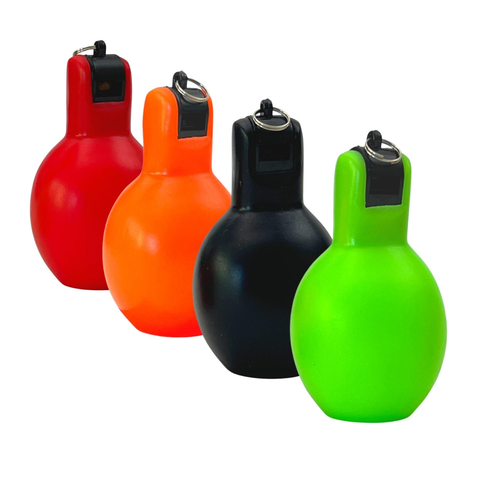 Best Sporting Handpfeife f&uuml;r Training und Sportunterricht 4er Set schwarz + rot + orange + gr&uuml;n - Bild 1