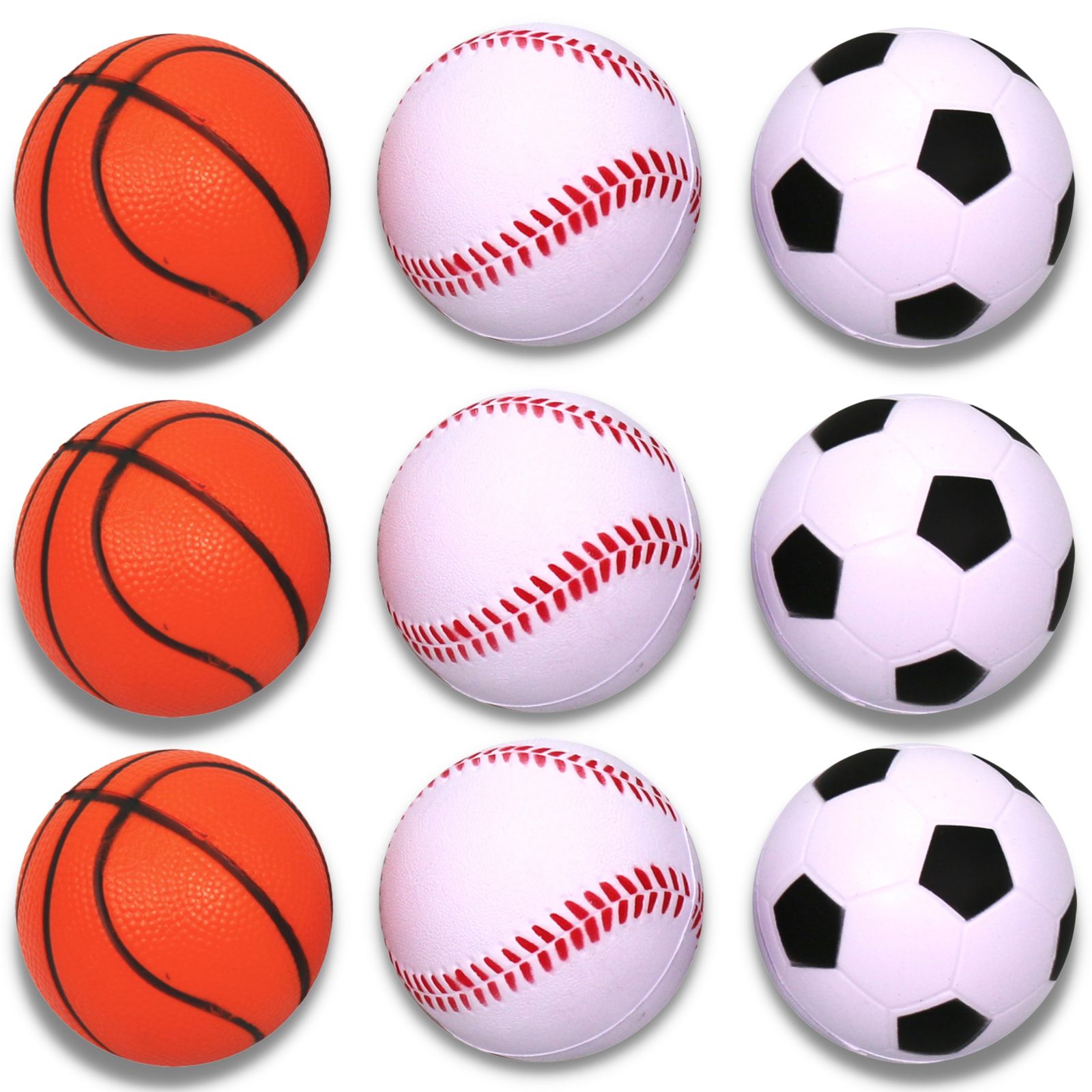 Best Sporting 9 Mini-Fun-B&auml;lle, Softb&auml;lle aus Schaumstoff - Bild 1