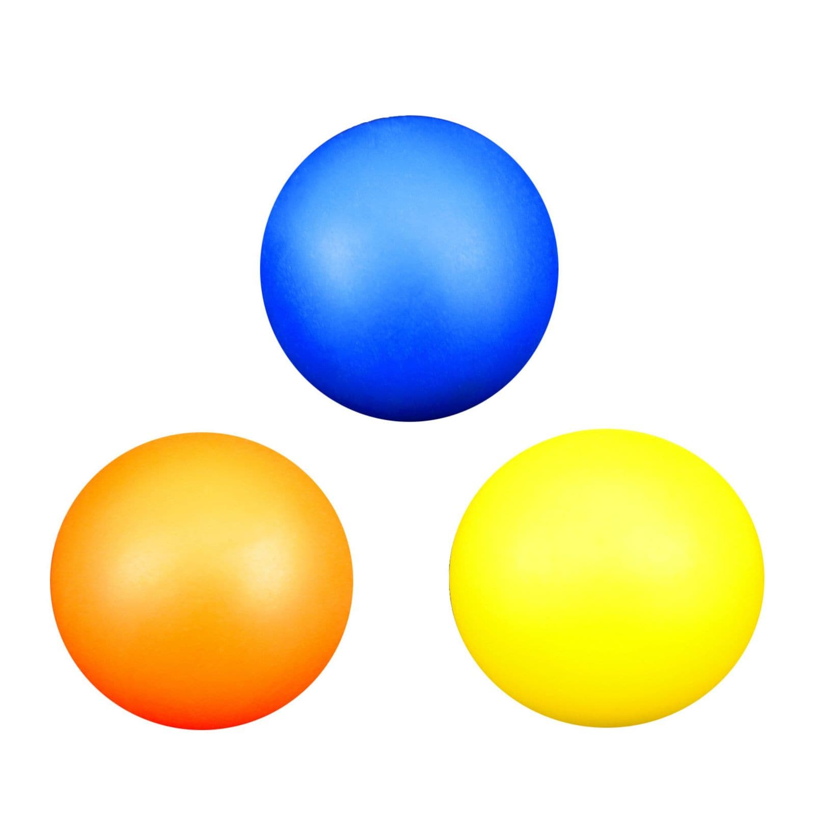 Best Sporting Beachball B&auml;lle I Ersatzb&auml;lle f&uuml;r Beach-Ball I 3 Softb&auml;lle aus Kunststoff I Ping Pong B&auml;lle in blau gelb & orange I Softball Kinder I Beach-Tennis B&auml;lle I Softball Tennis - Bild 1