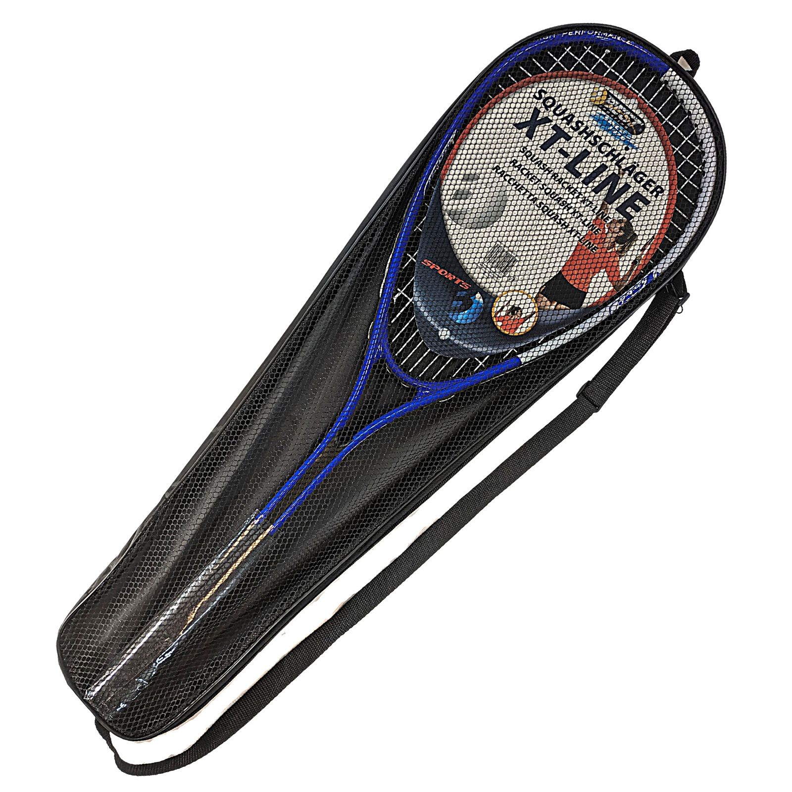 Best Sporting Squashschl&auml;ger XT-Line I Inklusive Tasche I Squash Racket aus hochwertigem Aluminium I Mit ergonomischem Griff I L&auml;nge 59 cm I Racket Squash - Bild 1