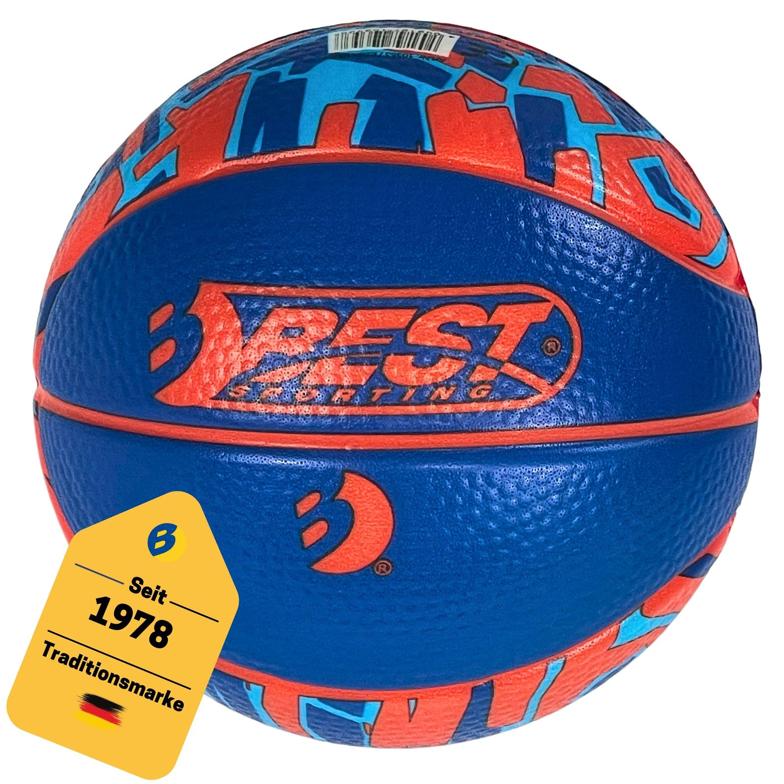 Mini Bouncing Basketball Orange/Blau - Bild 1